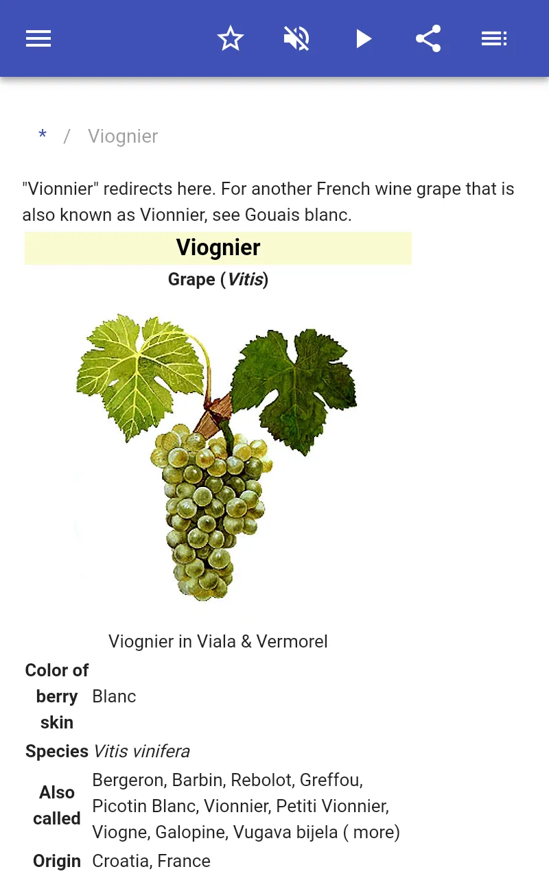 Grape varieties | Indus Appstore | Screenshot