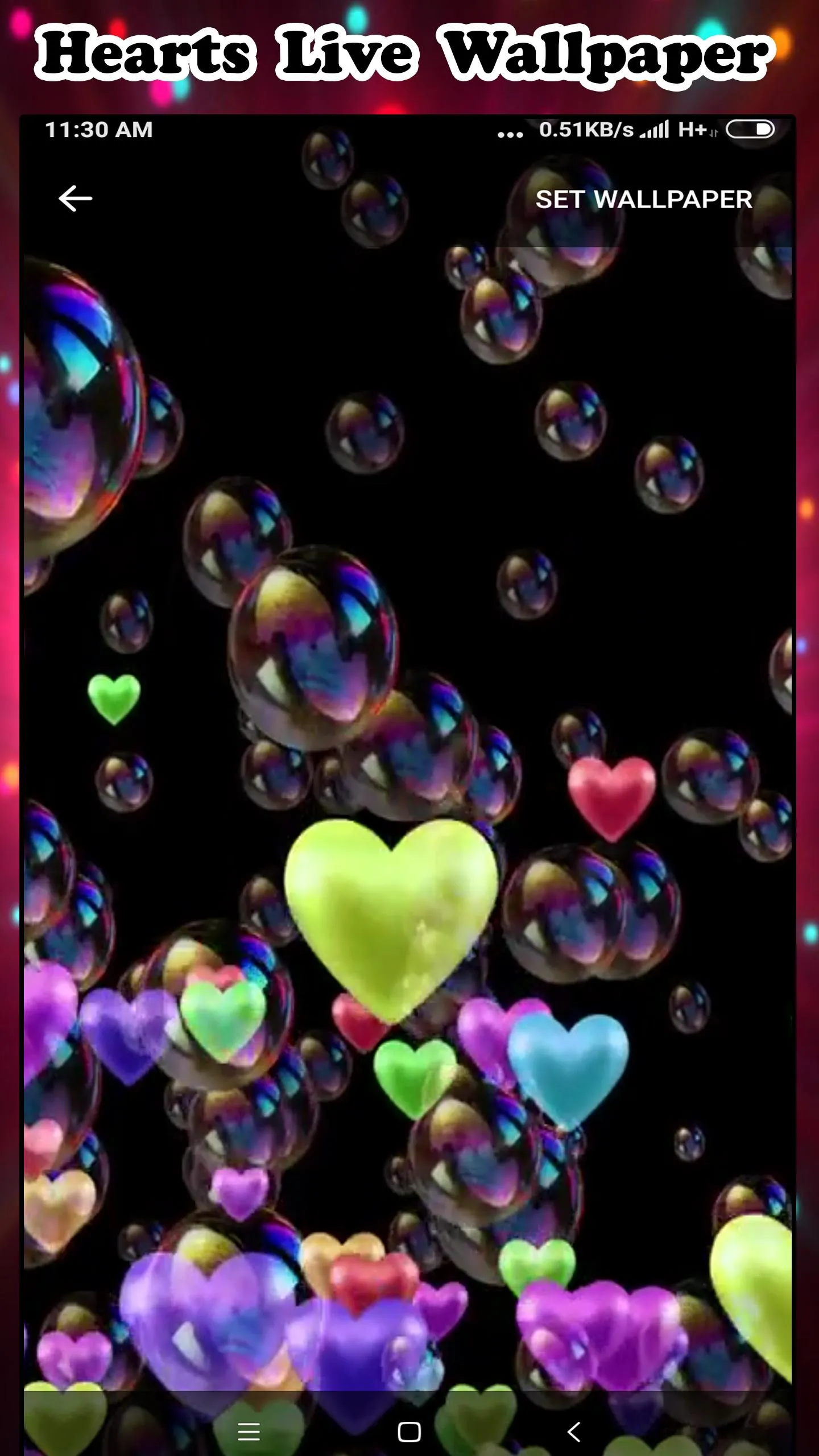 Heart Live Wallpapers: Love | Indus Appstore | Screenshot