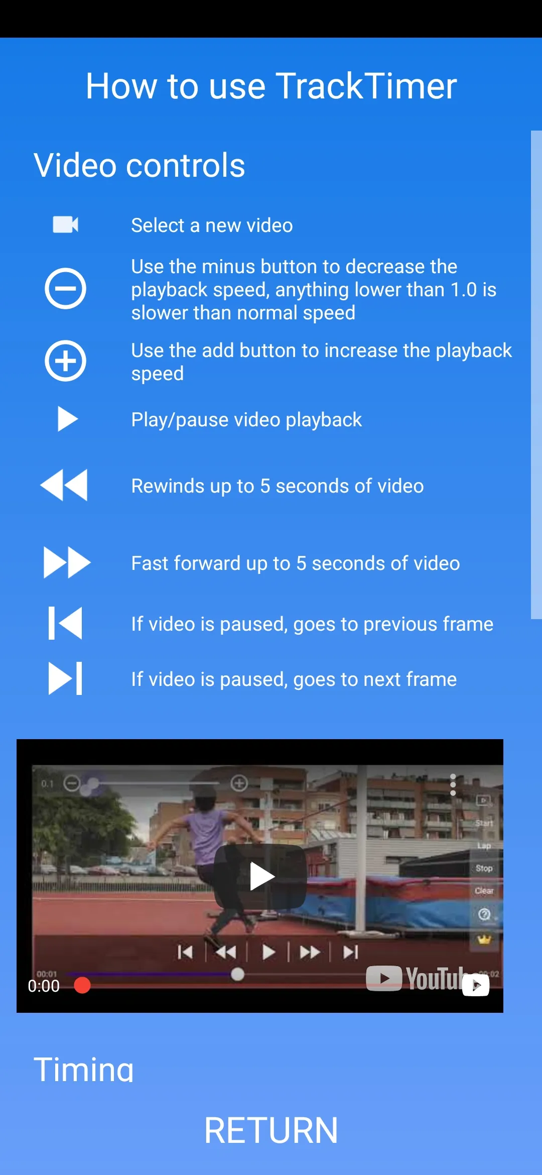 TrackTimer - Video analyser | Indus Appstore | Screenshot