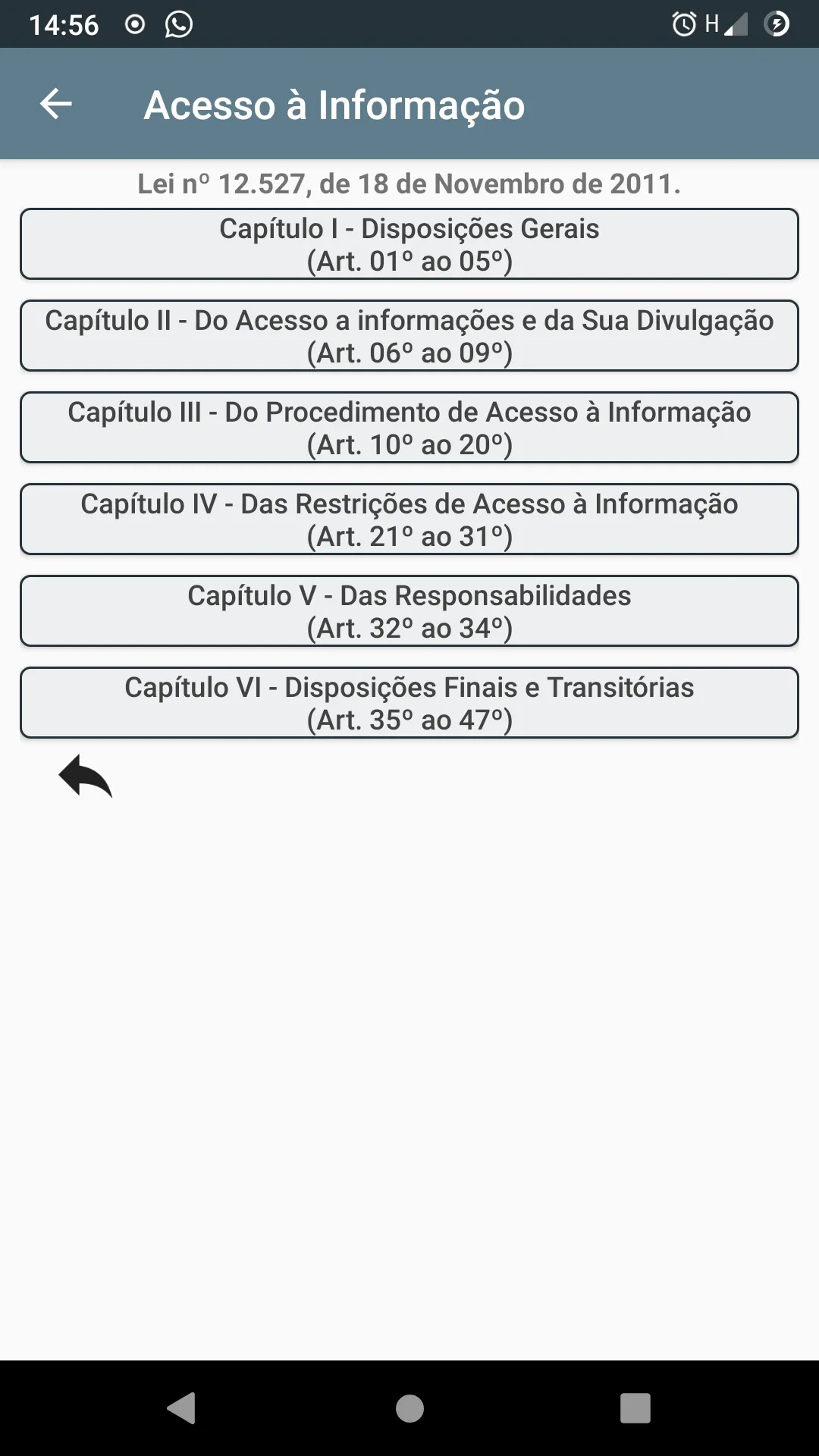 Lei nº 12.527 + dec nº 7.724 | Indus Appstore | Screenshot