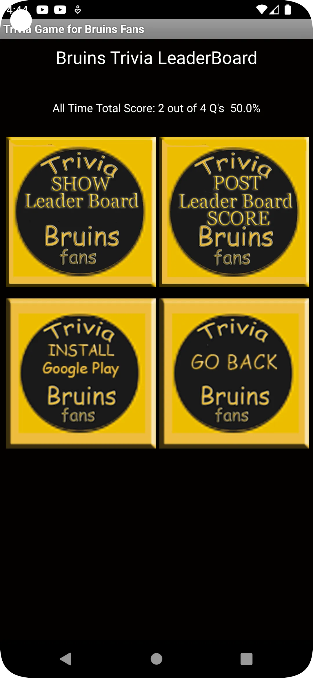 Trivia & Schedule Bruins Fans | Indus Appstore | Screenshot