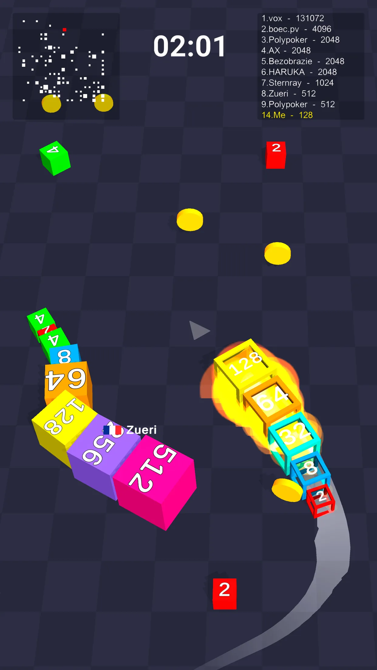 Cube Arena 2048: Merge Numbers | Indus Appstore | Screenshot