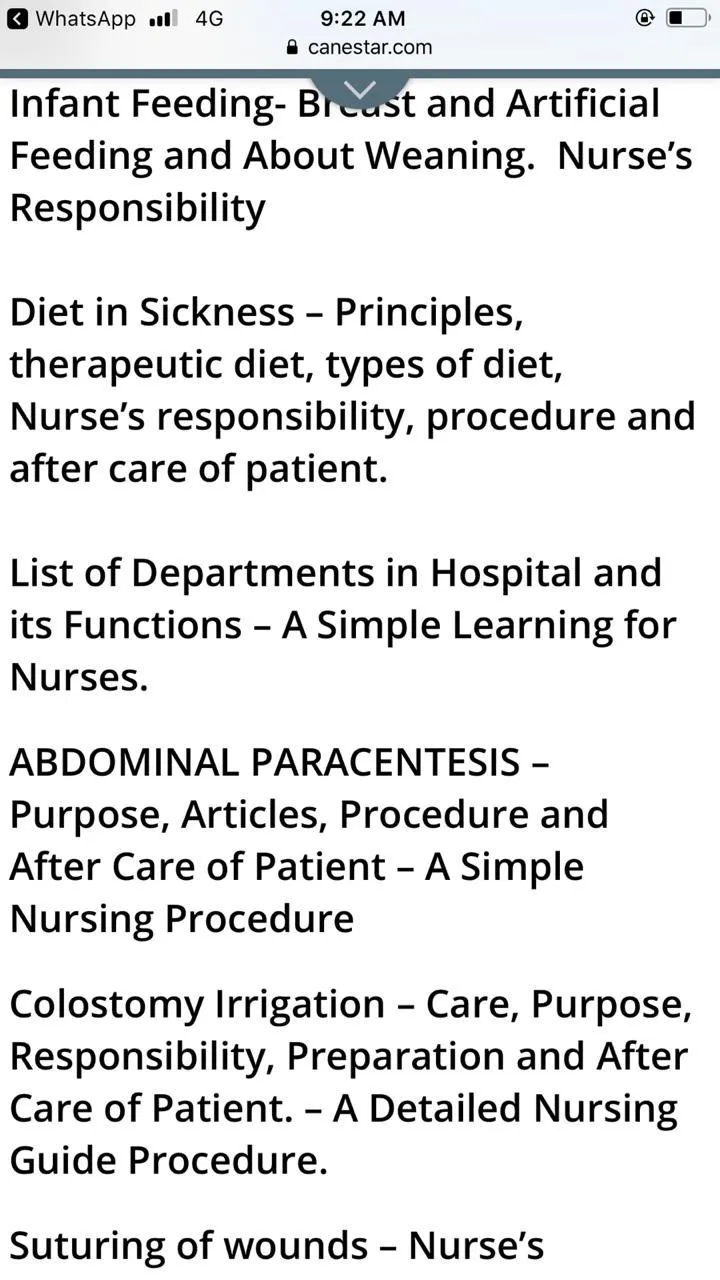 CANESTAR NURSING NOTES | Indus Appstore | Screenshot