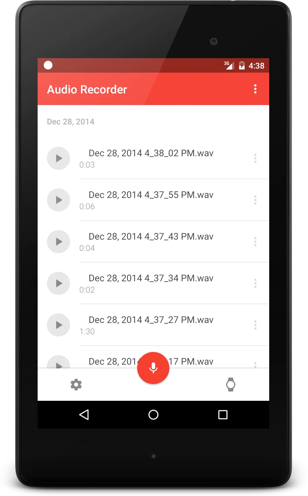 Wear Audio Recorder | Indus Appstore | Screenshot