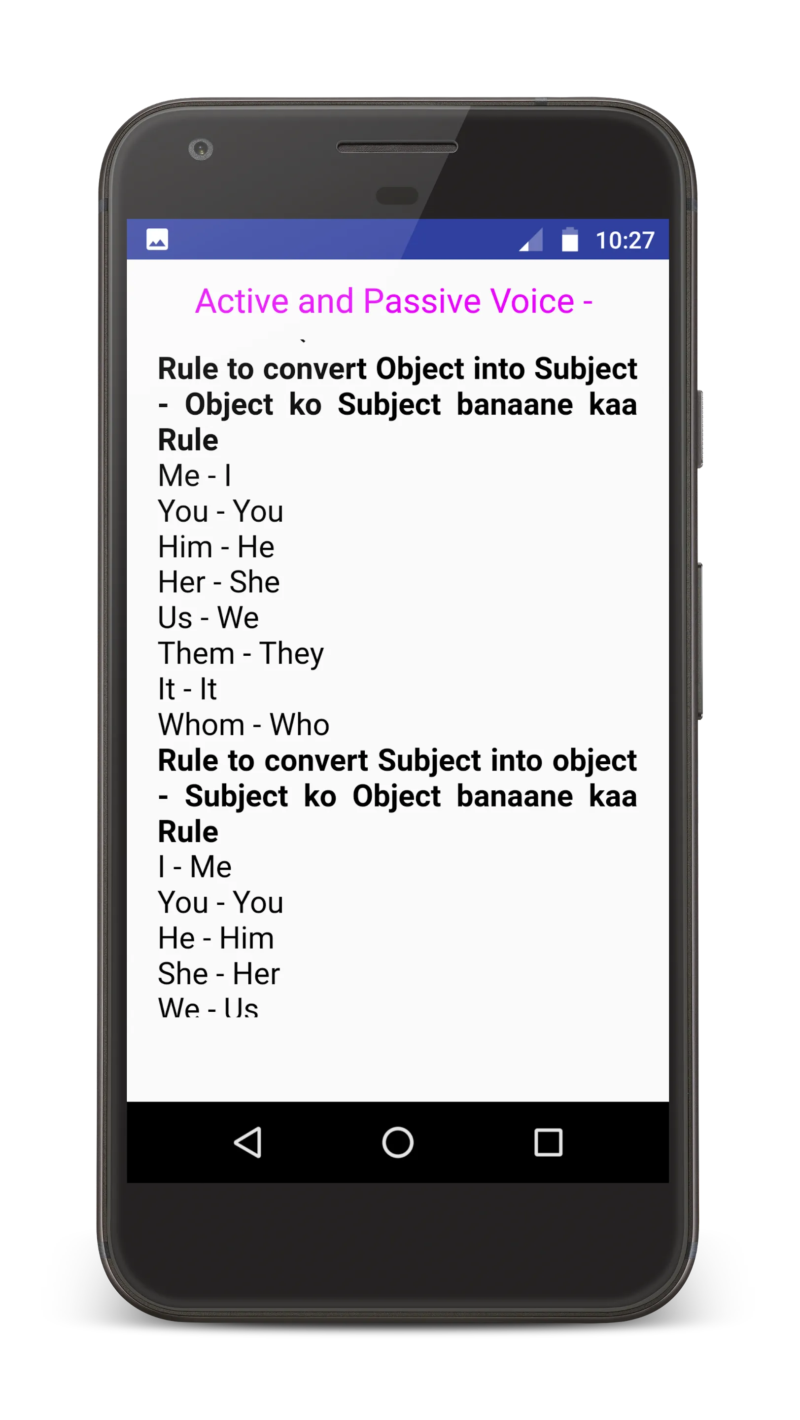 Spoken English in Hindi | Indus Appstore | Screenshot