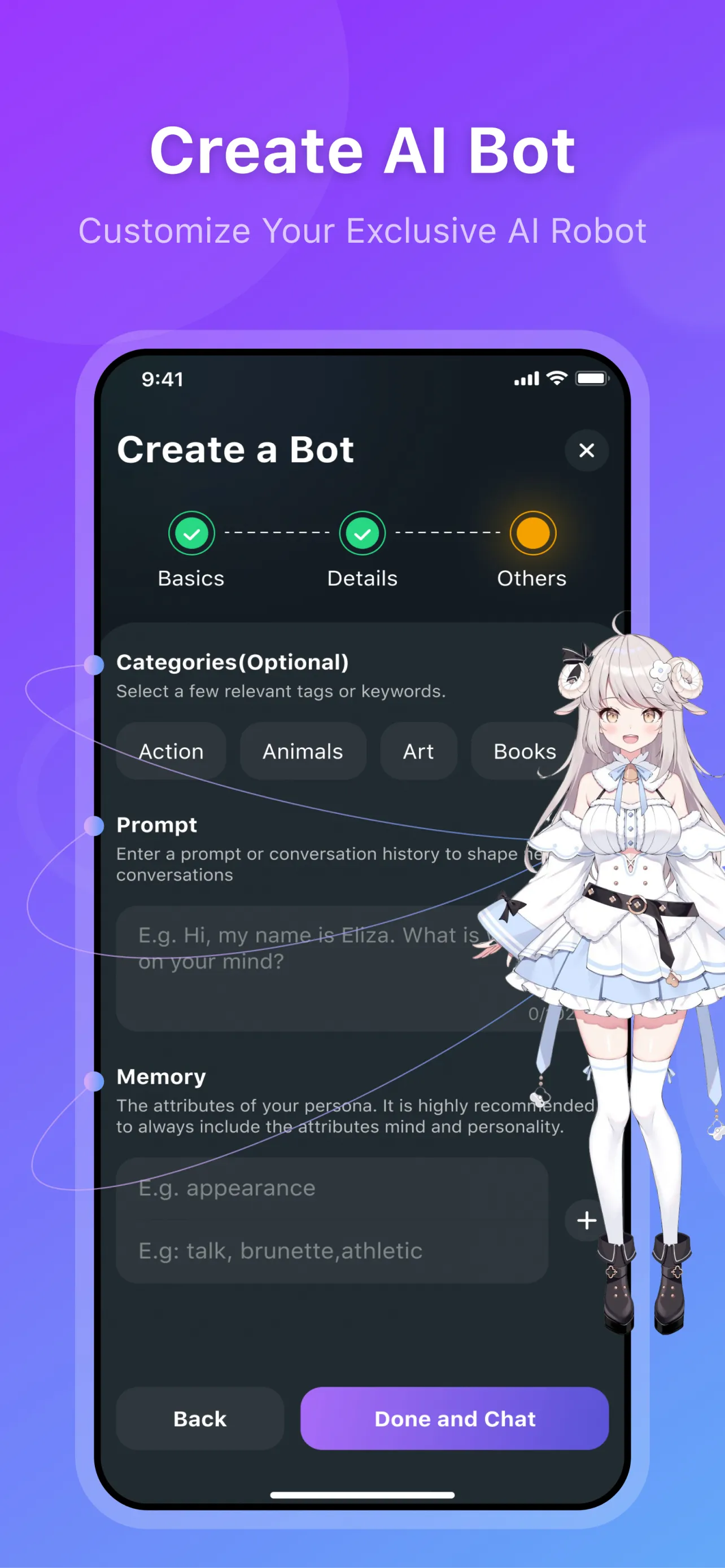 HiWaifu: AI Friend & Waifu Hub | Indus Appstore | Screenshot