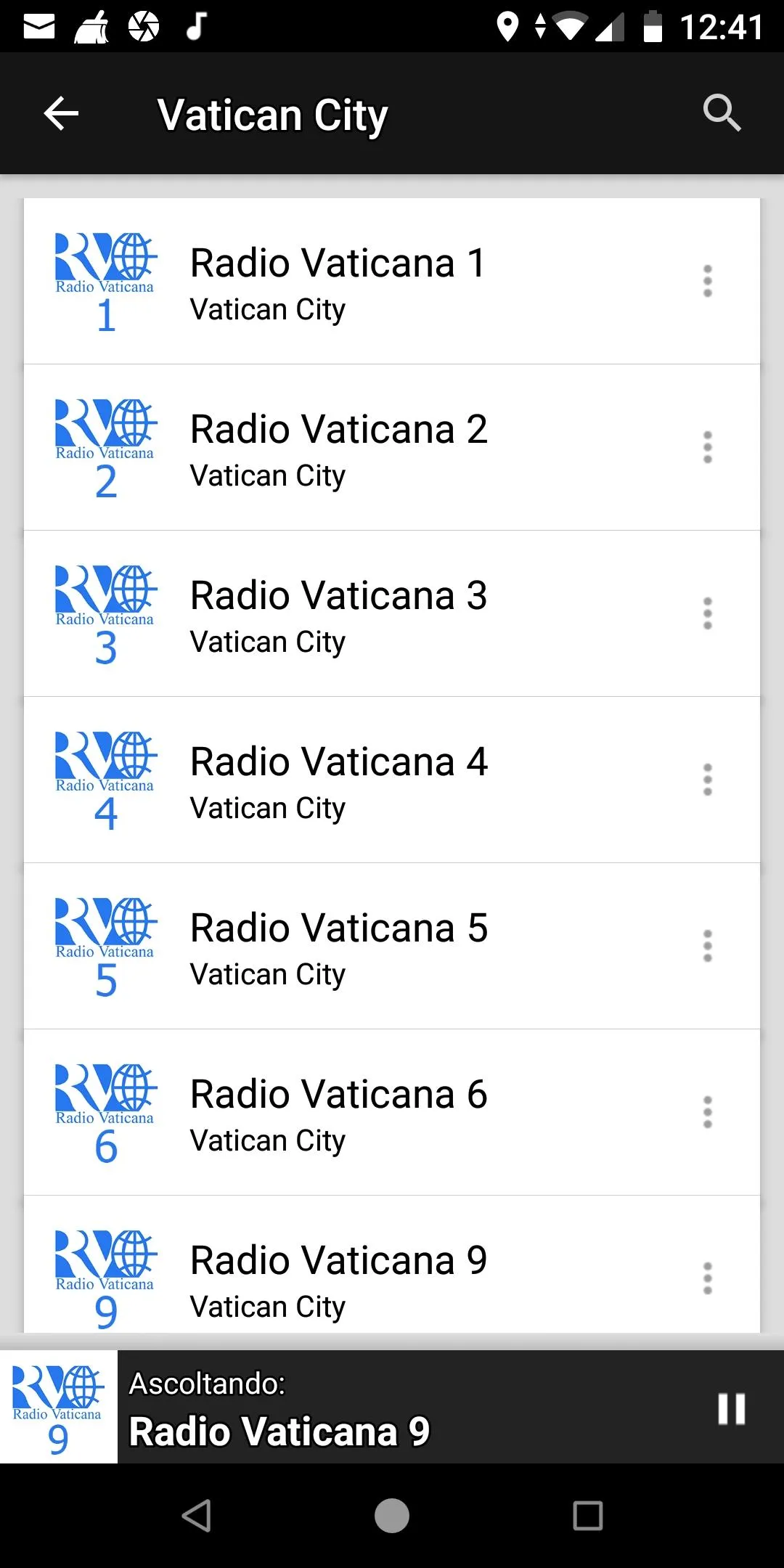 Vatican City Radio Stations | Indus Appstore | Screenshot