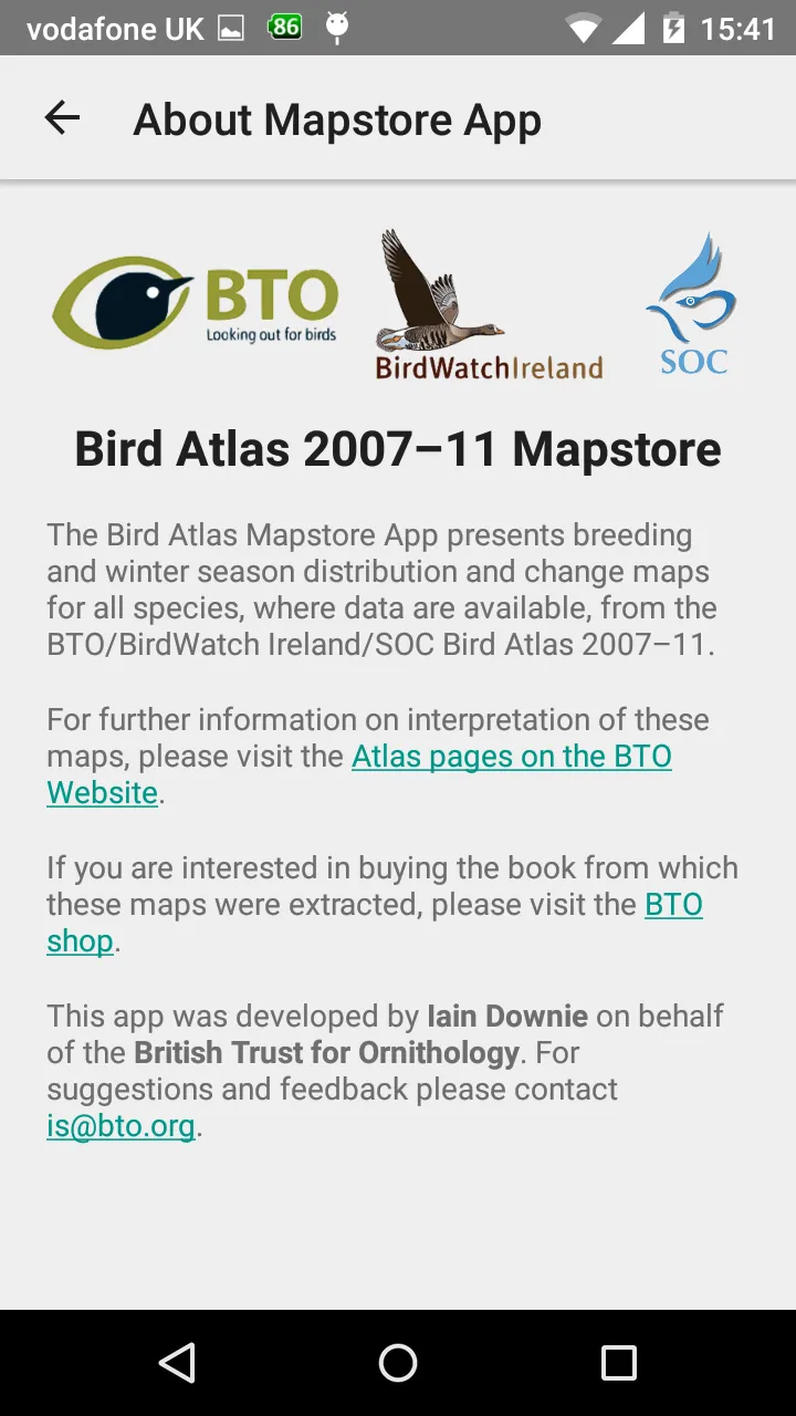 Bird Atlas Mapstore | Indus Appstore | Screenshot