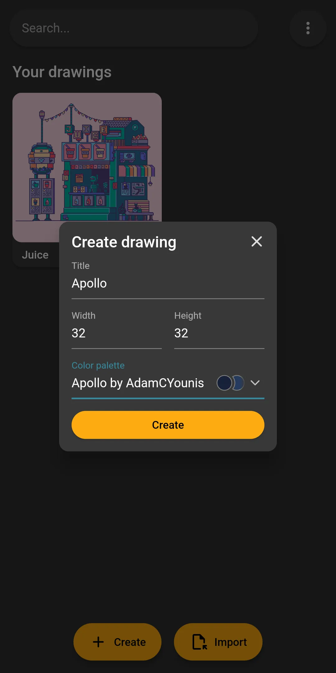 Inktica - pixel art editor | Indus Appstore | Screenshot
