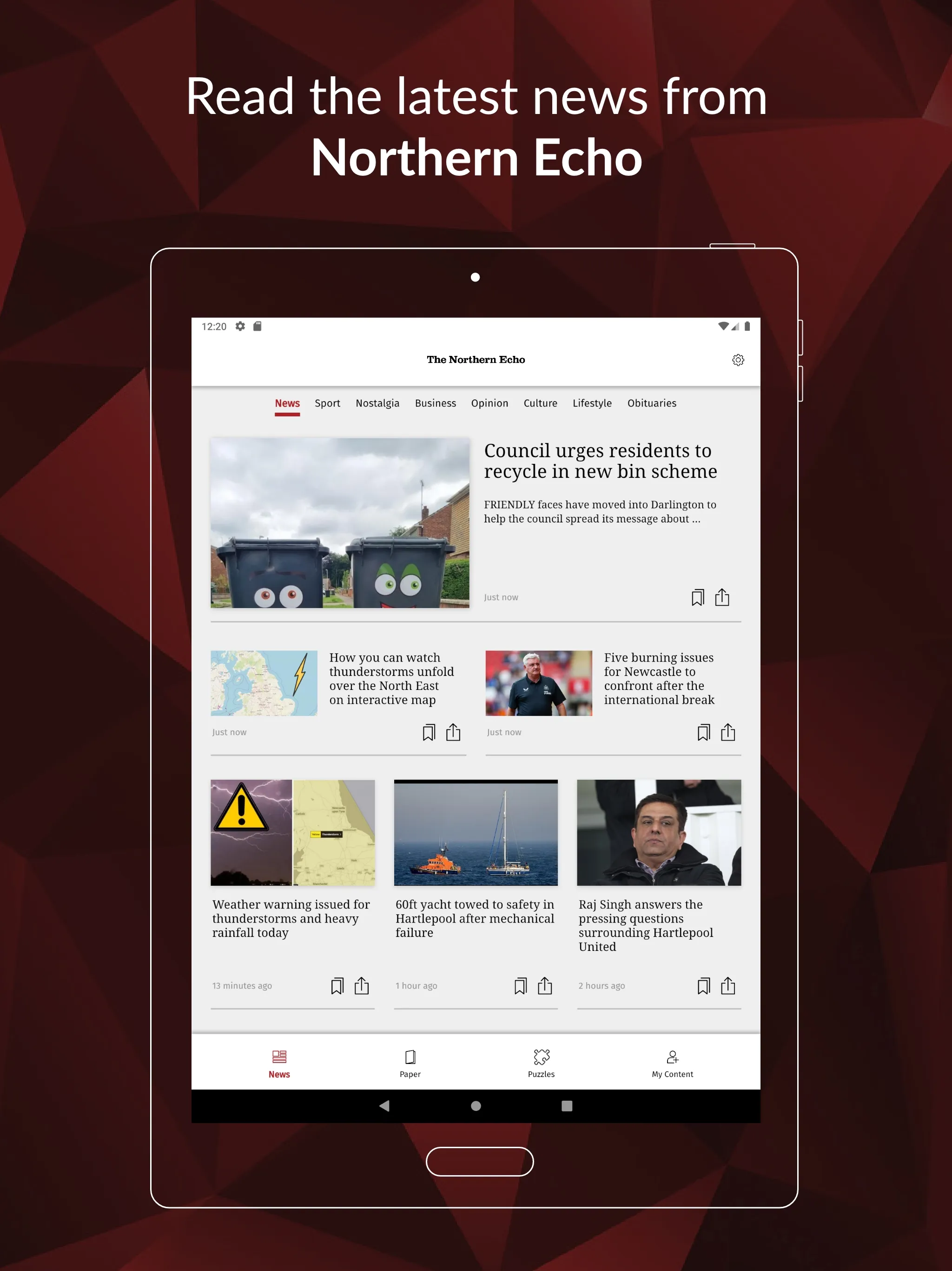 Northern Echo | Indus Appstore | Screenshot