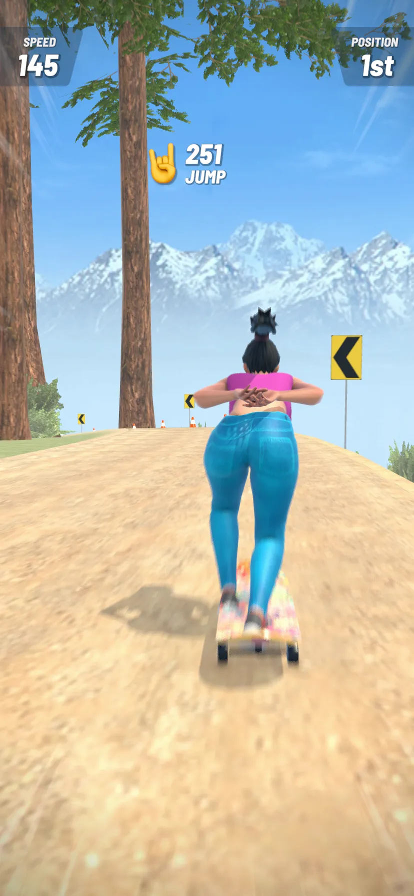 Downhill Skate Race | Indus Appstore | Screenshot