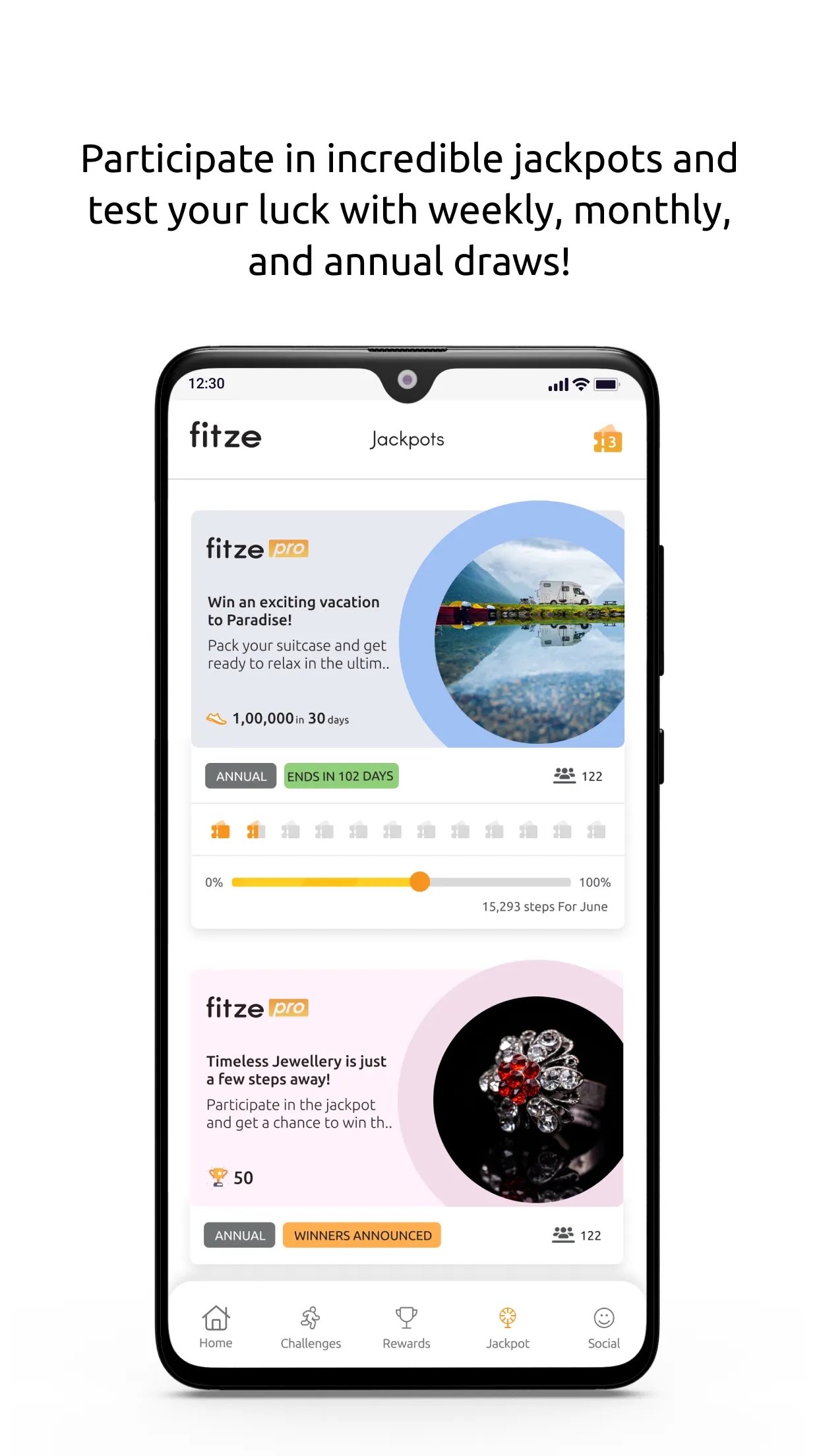 Fitze-Get Rewarded for Walking | Indus Appstore | Screenshot