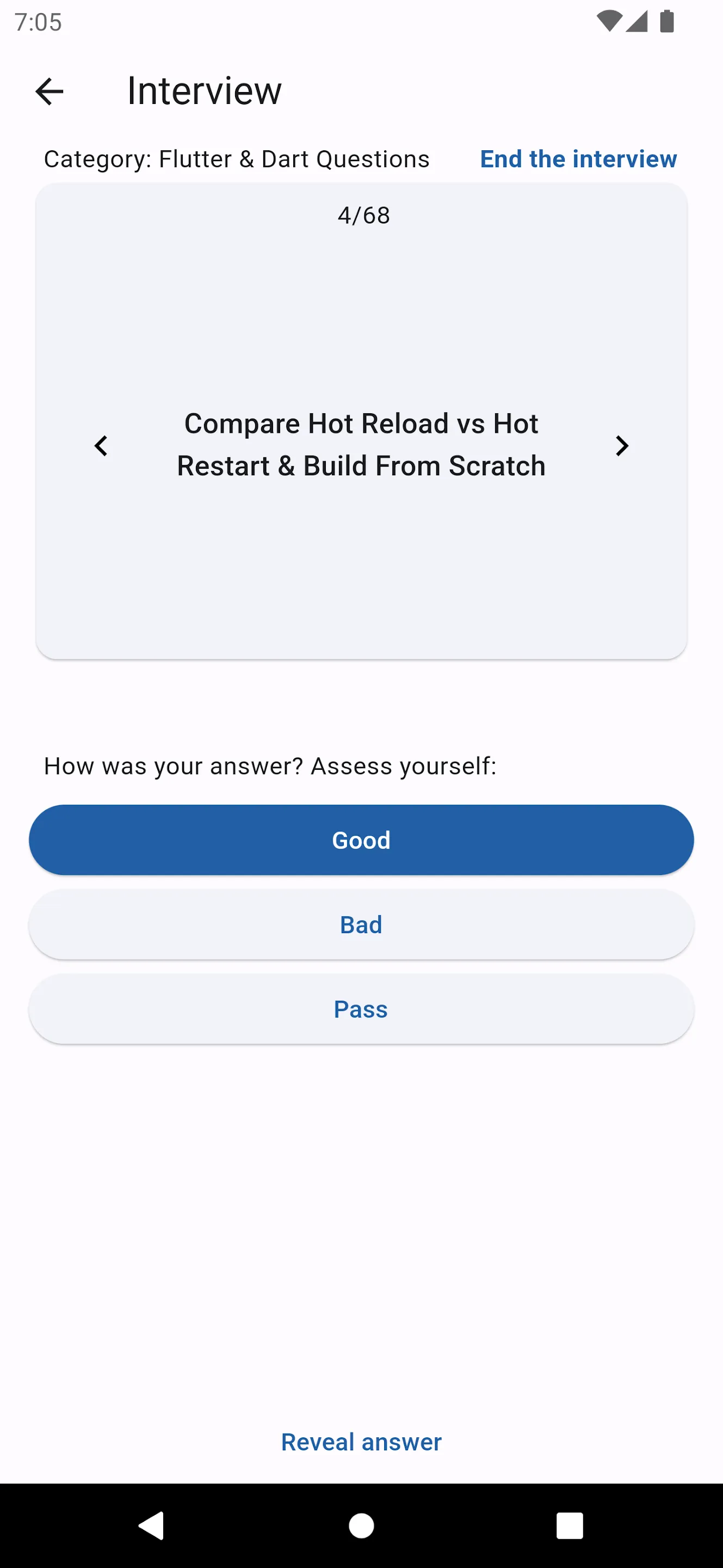 Flutter Interview Practice | Indus Appstore | Screenshot