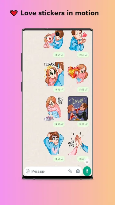 WASticker -Animated Love | Indus Appstore | Screenshot