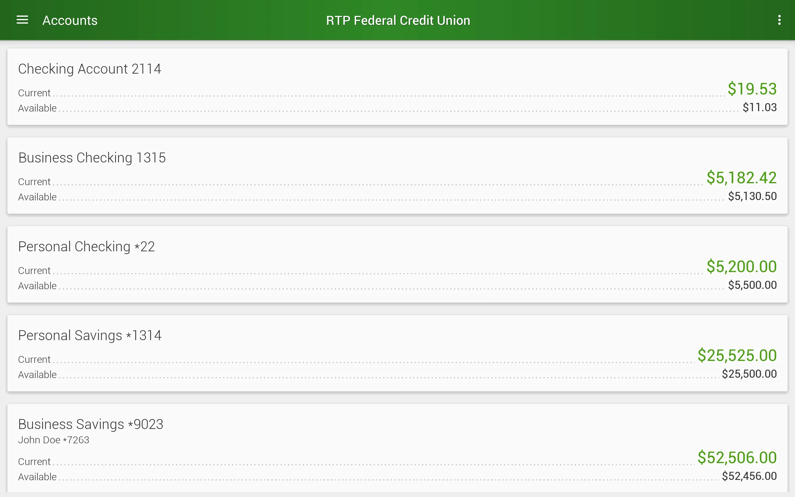 RTP Federal Credit Union | Indus Appstore | Screenshot