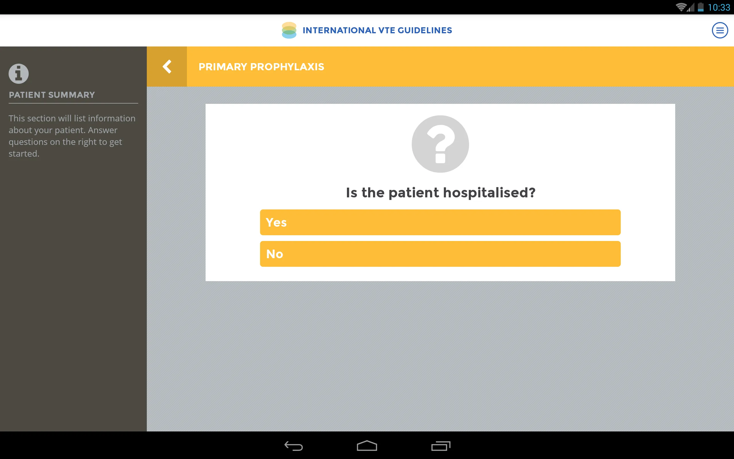 Int. VTE & Cancer Guidelines | Indus Appstore | Screenshot