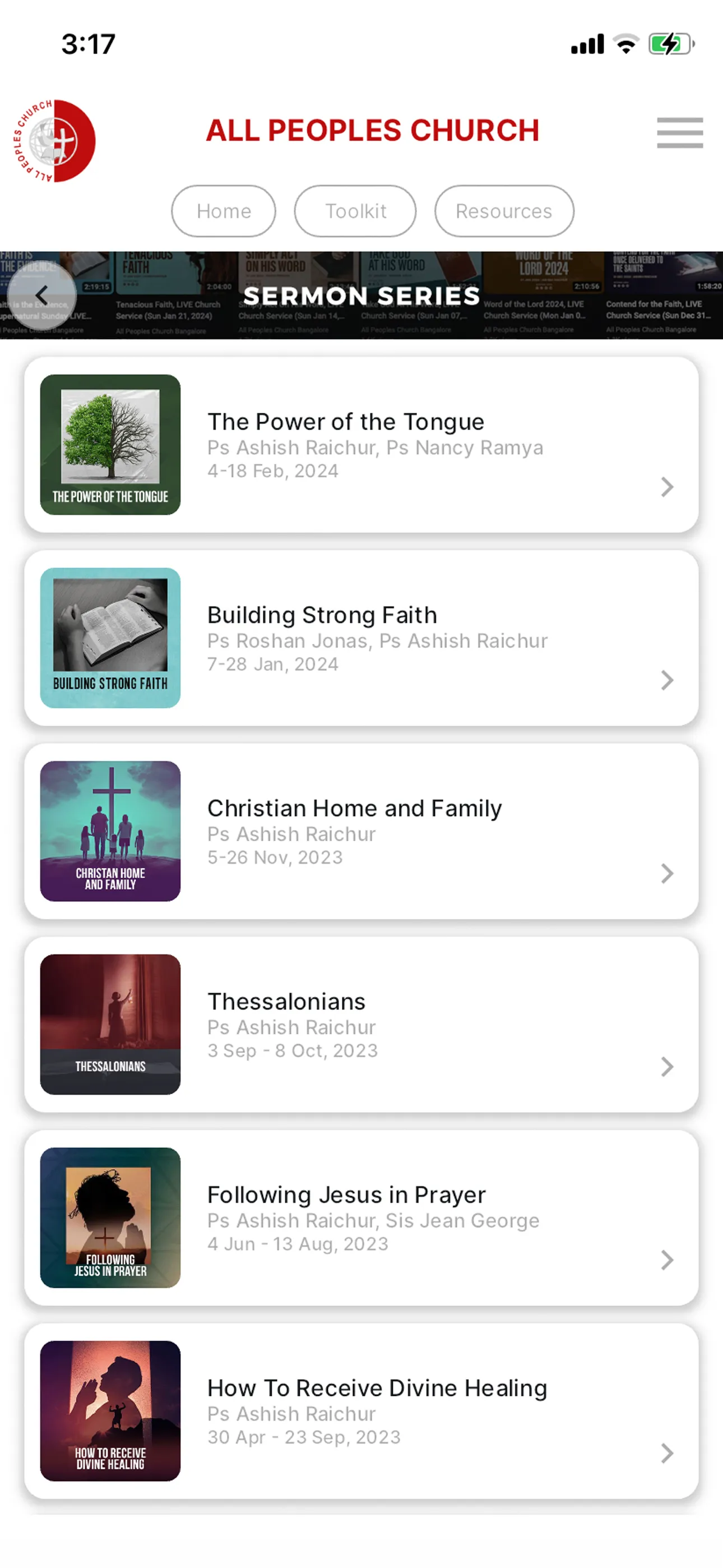 All Peoples Church Bangalore | Indus Appstore | Screenshot