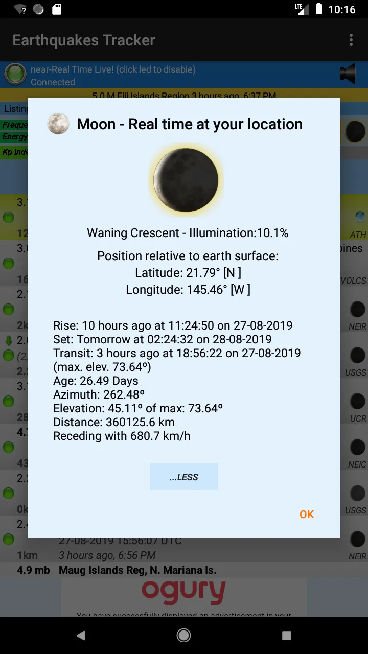 Earthquakes Tracker | Indus Appstore | Screenshot
