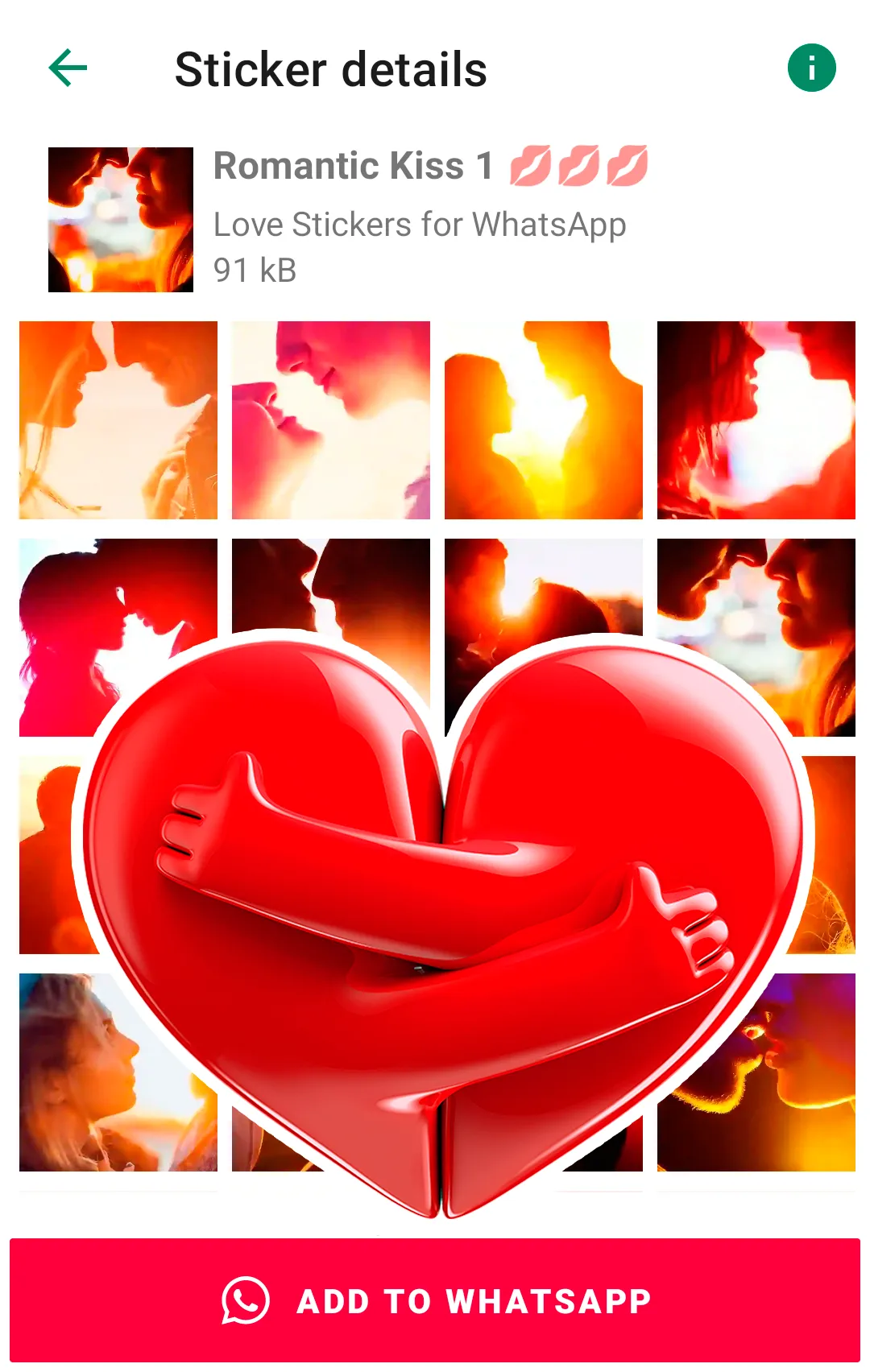Love Stickers for WhatsApp | Indus Appstore | Screenshot