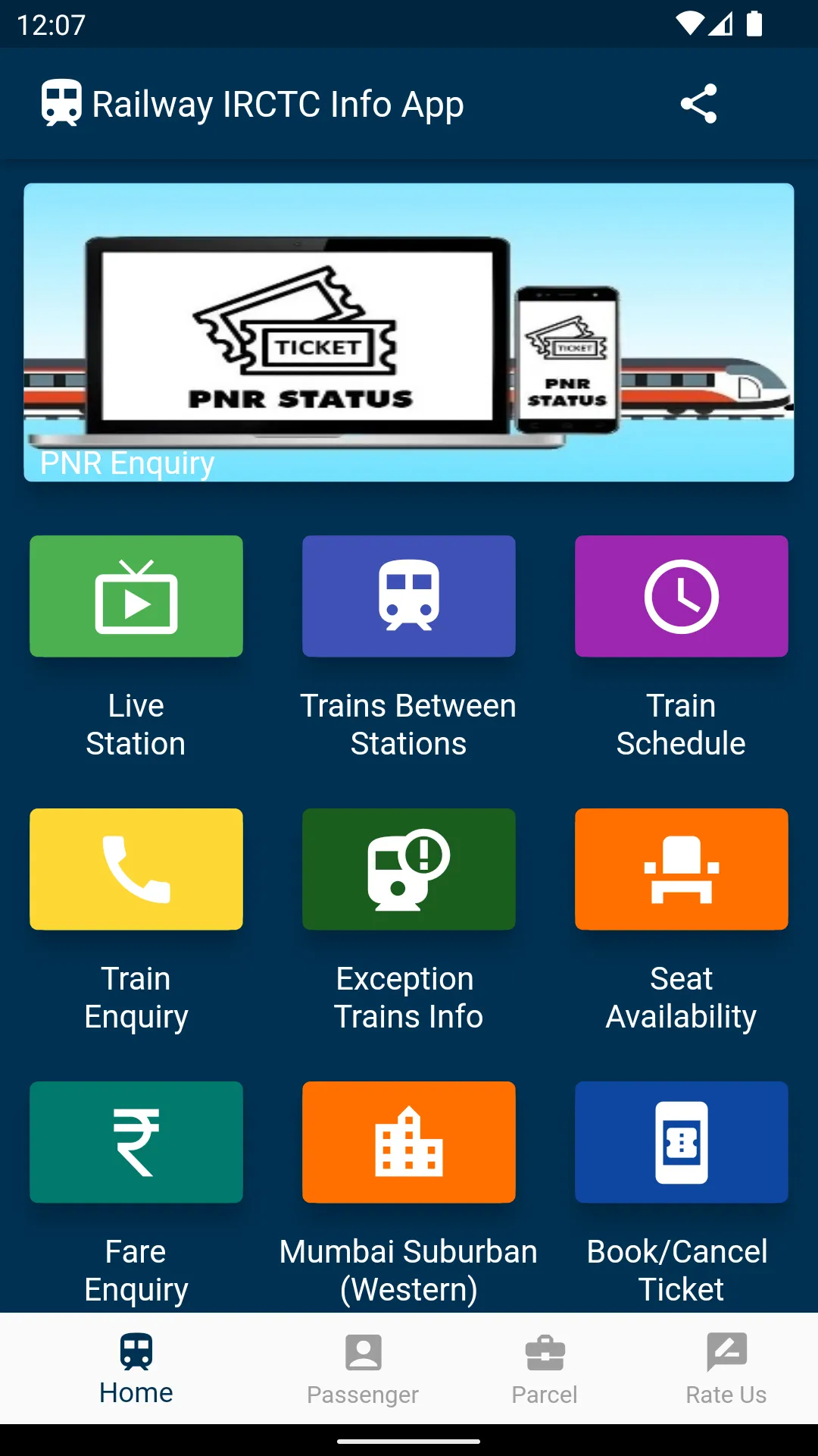 Indian Railway IRCTC Info App | Indus Appstore | Screenshot