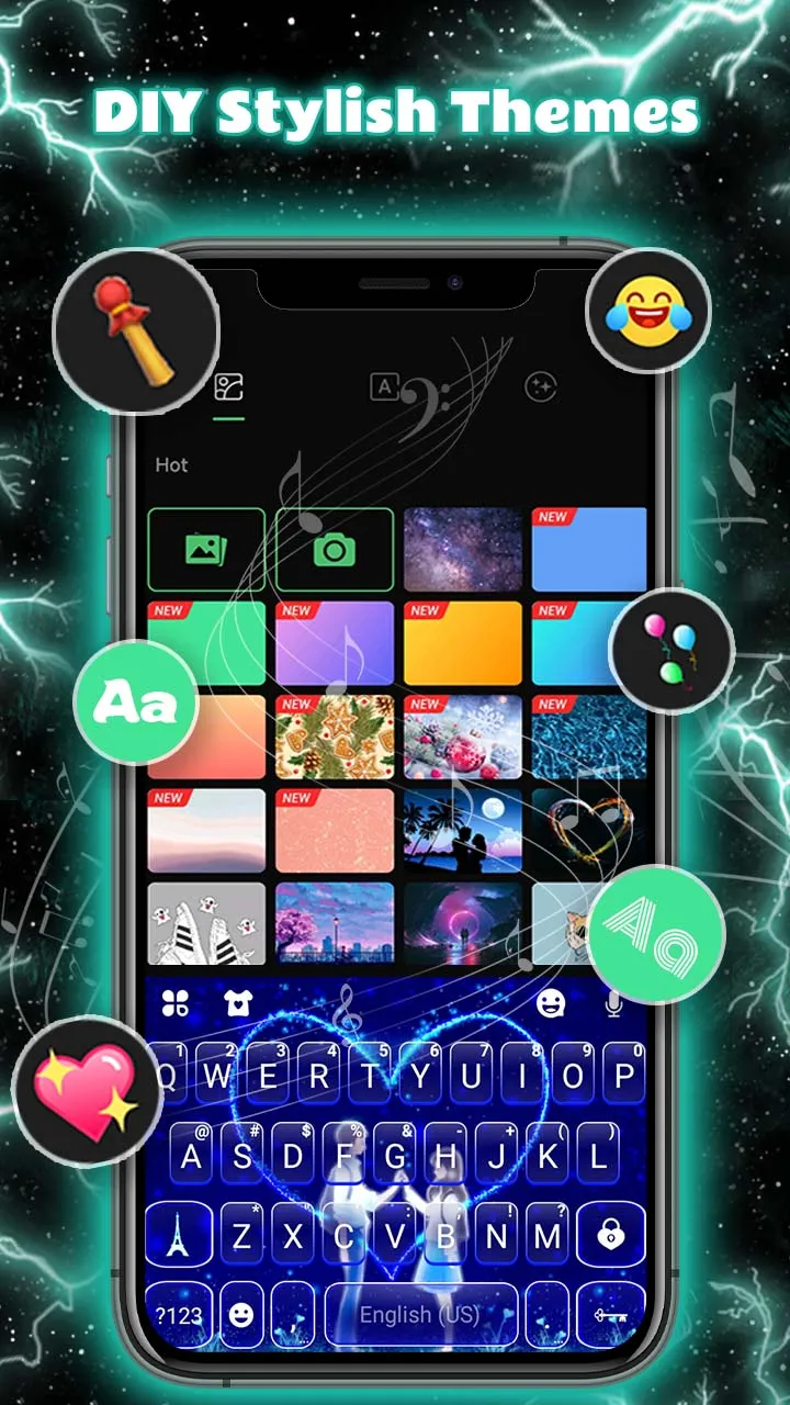 Thunder Neon Wolf Theme | Indus Appstore | Screenshot