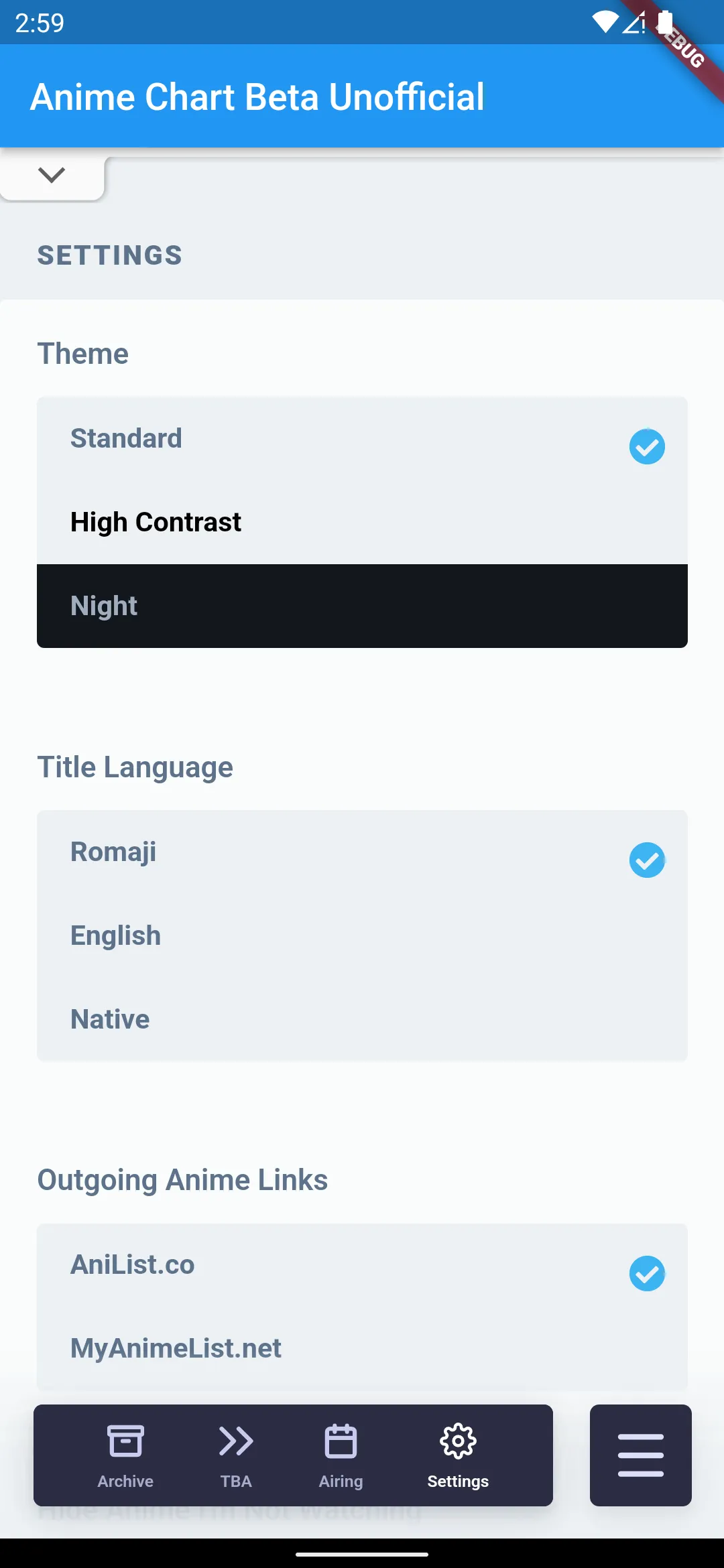AniChart Beta Unofficial | Indus Appstore | Screenshot