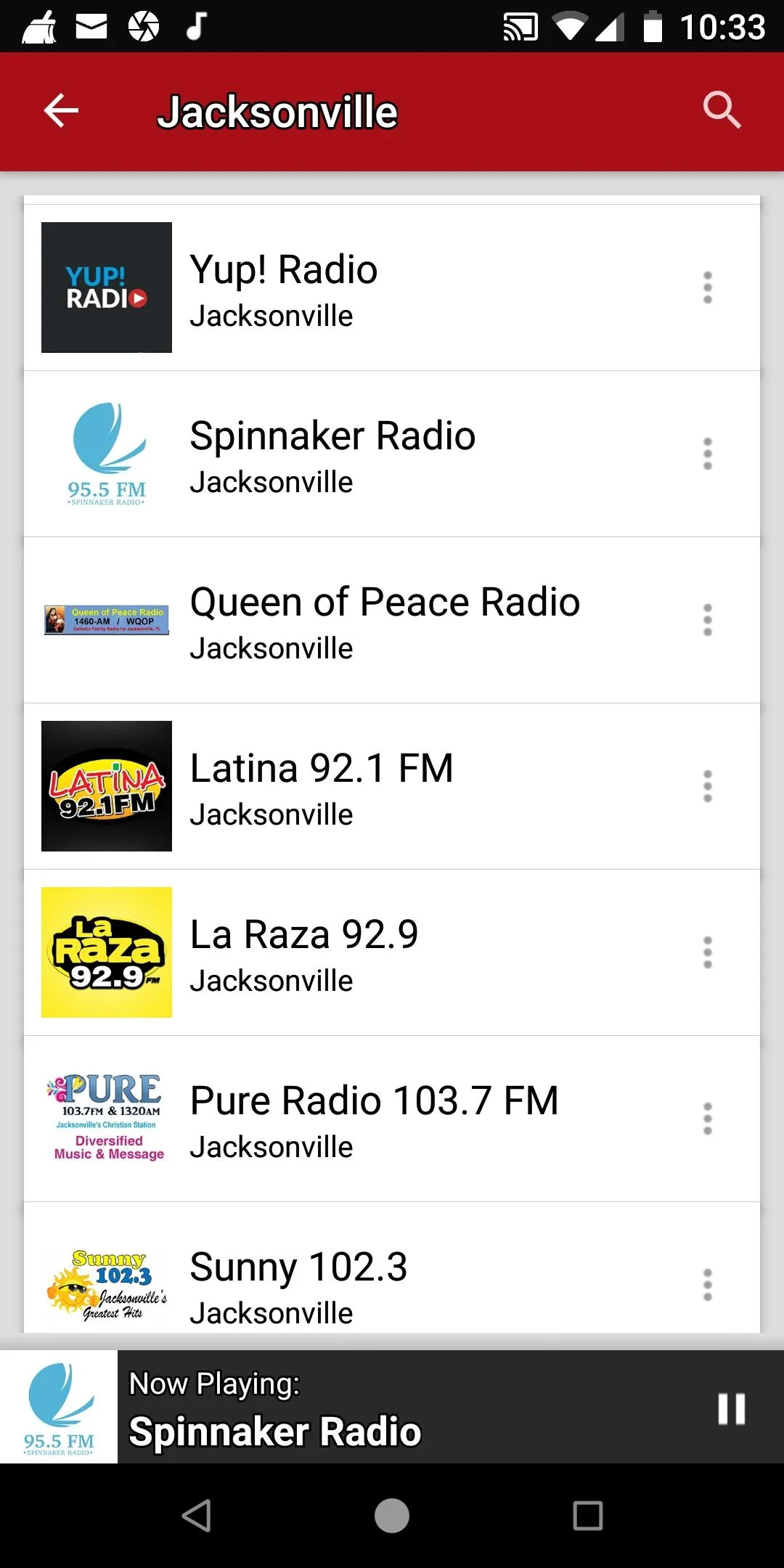 Jacksonville Radio Stations | Indus Appstore | Screenshot