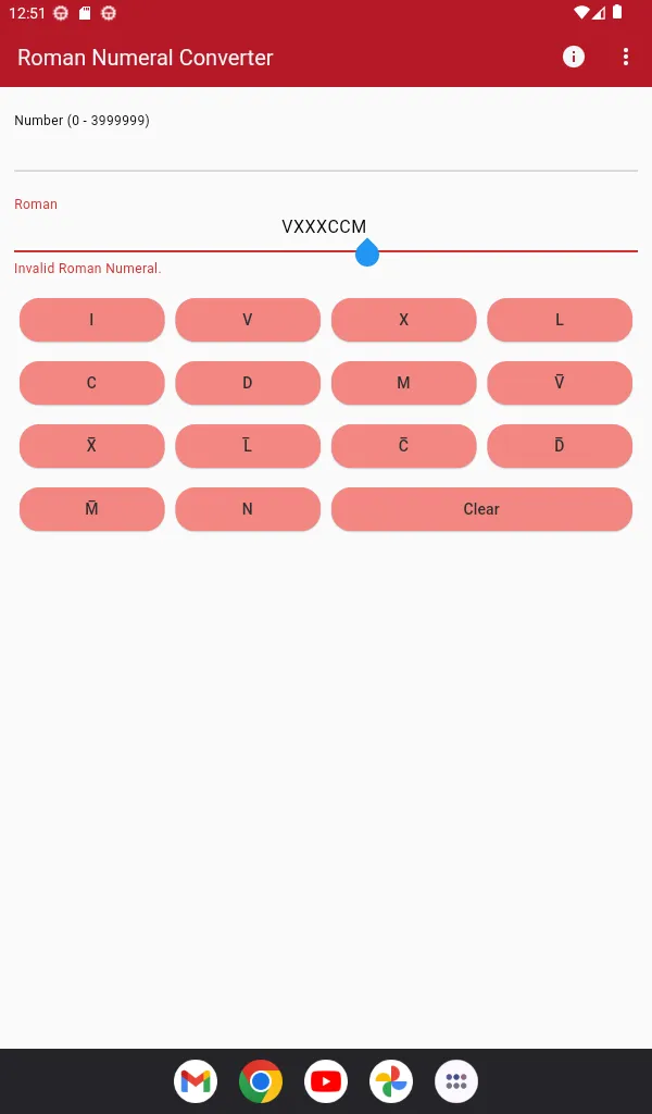 Roman Numeral Converter | Indus Appstore | Screenshot