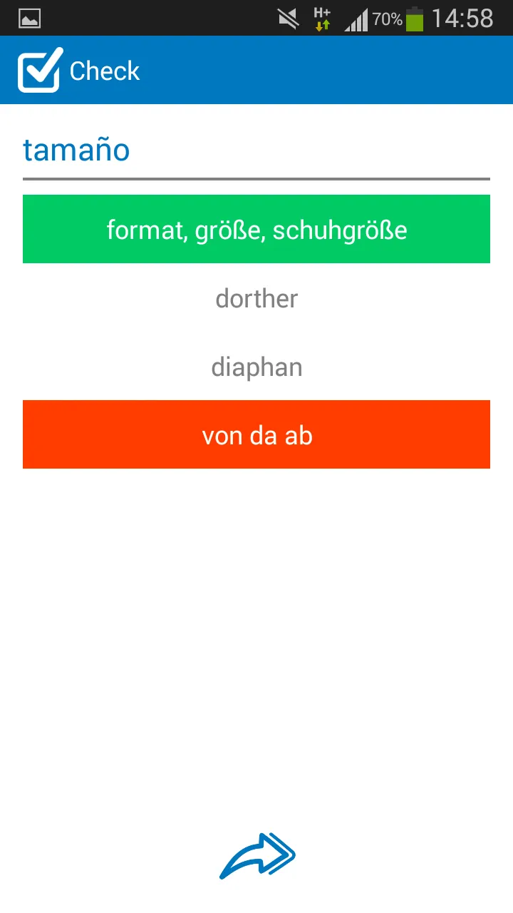 German - Spanish dictionary | Indus Appstore | Screenshot