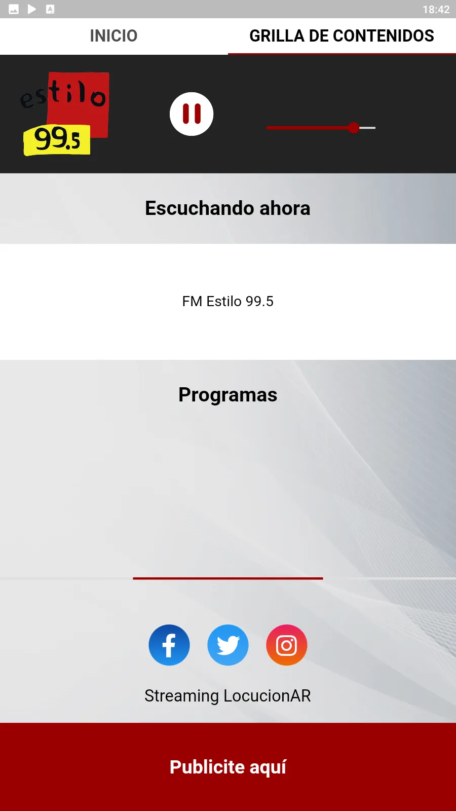 FM Estilo 99.5 | Indus Appstore | Screenshot