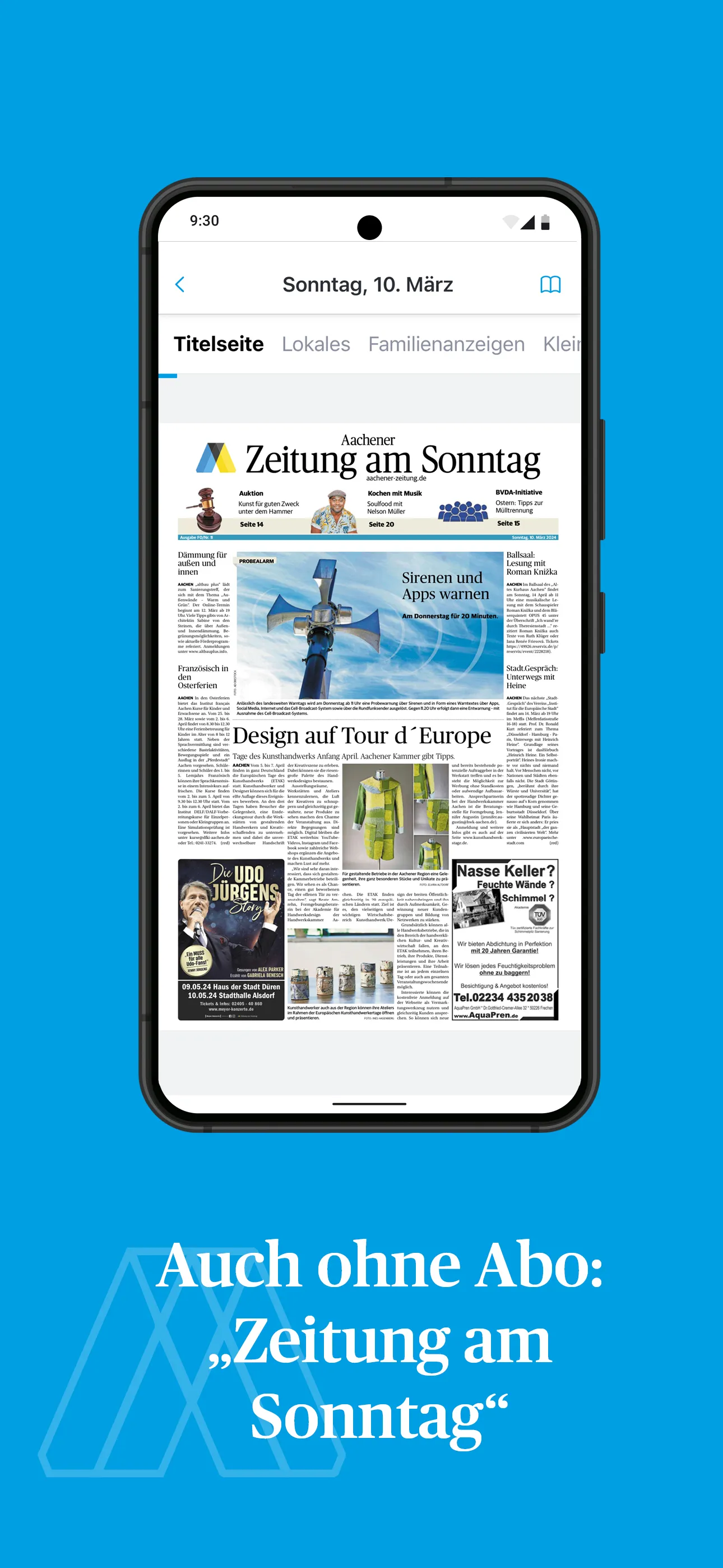 Aachener Zeitung E-Paper | Indus Appstore | Screenshot