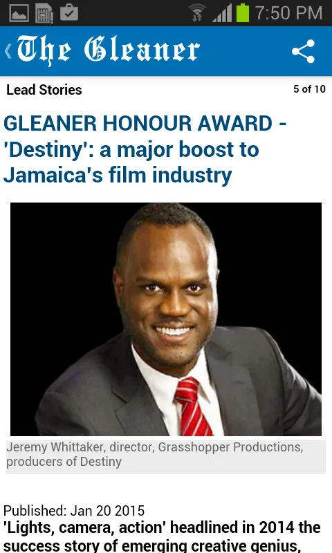 Jamaica Gleaner | Indus Appstore | Screenshot