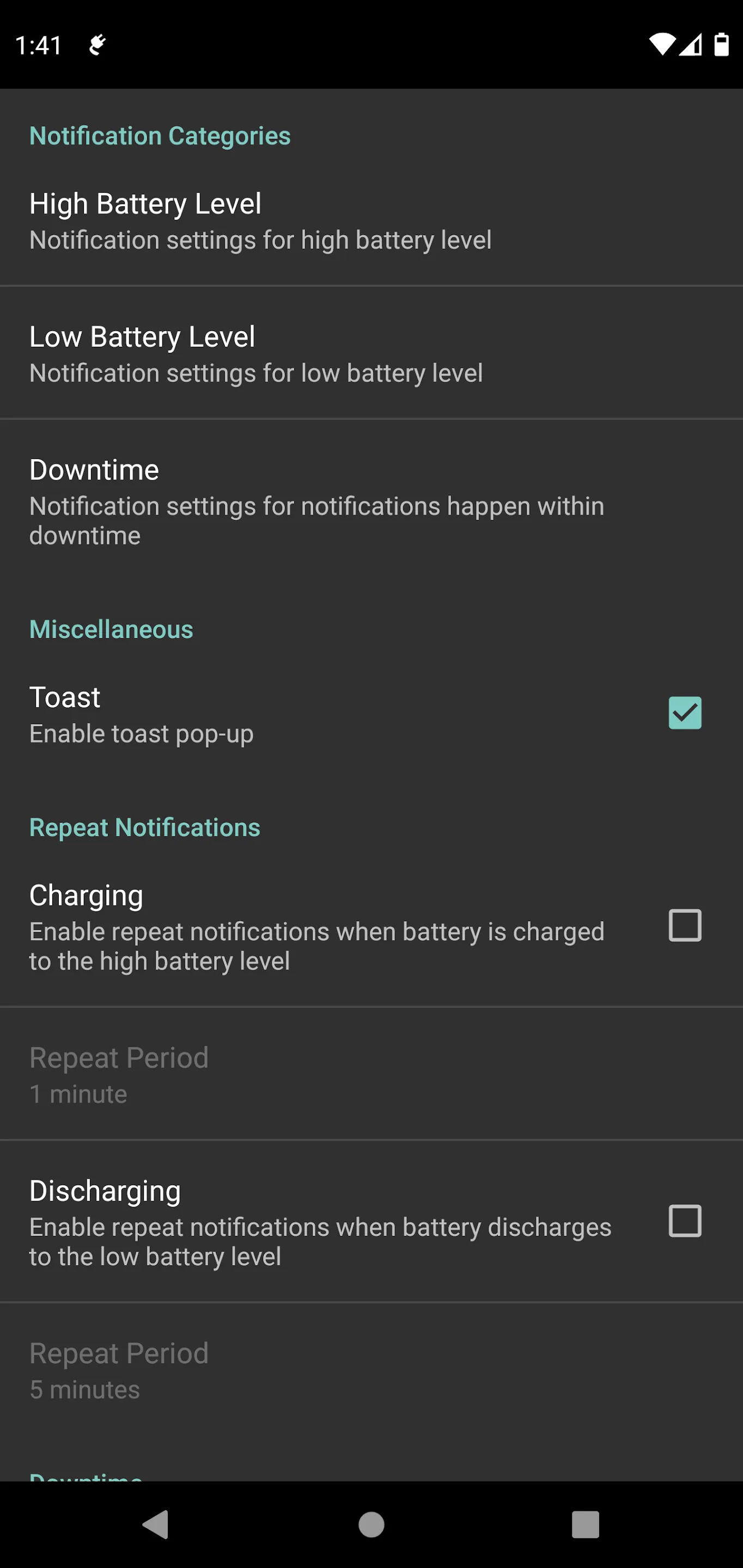 Battery Charge Notifier | Indus Appstore | Screenshot