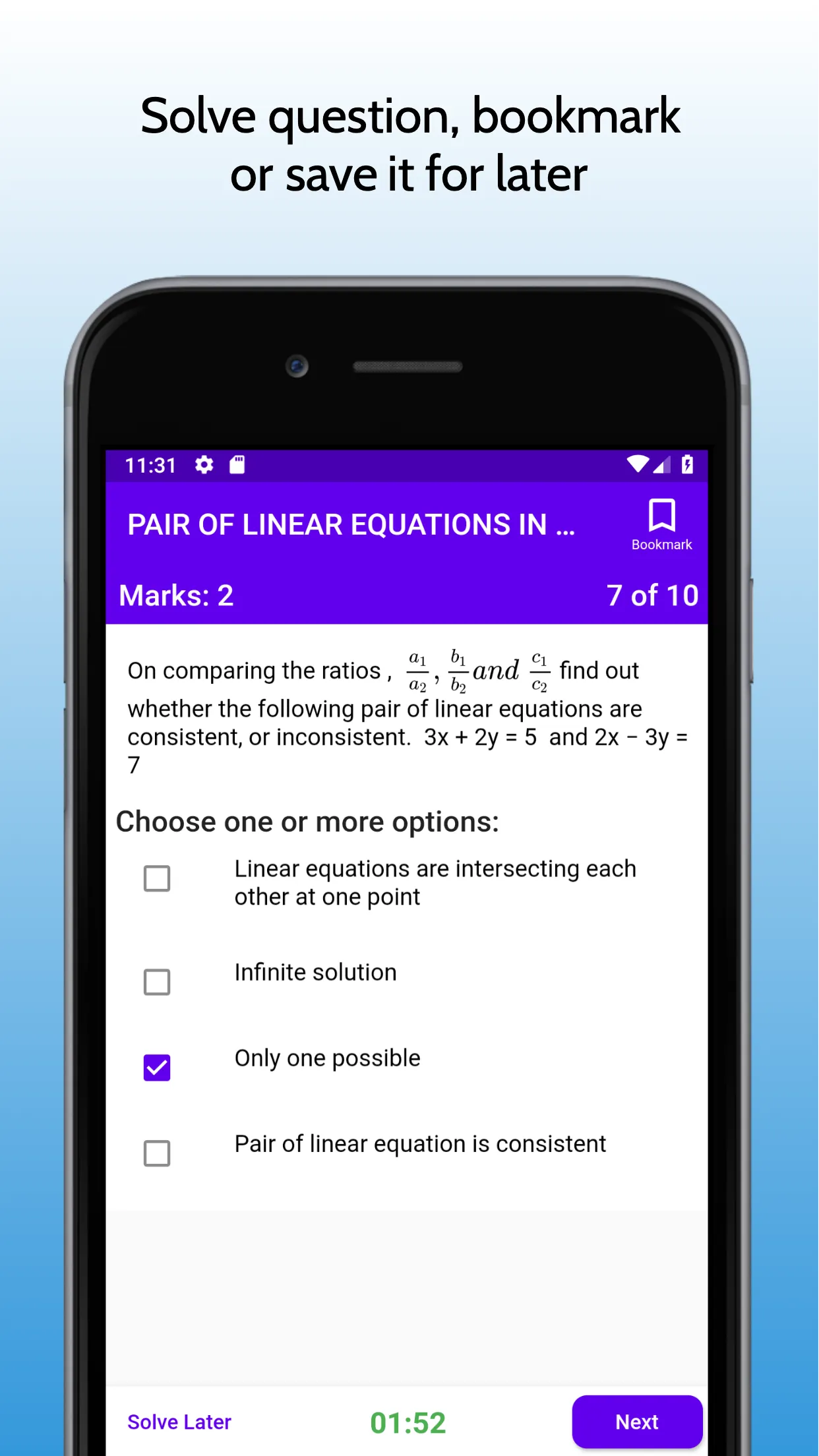 10th Maths Solution & Sample P | Indus Appstore | Screenshot