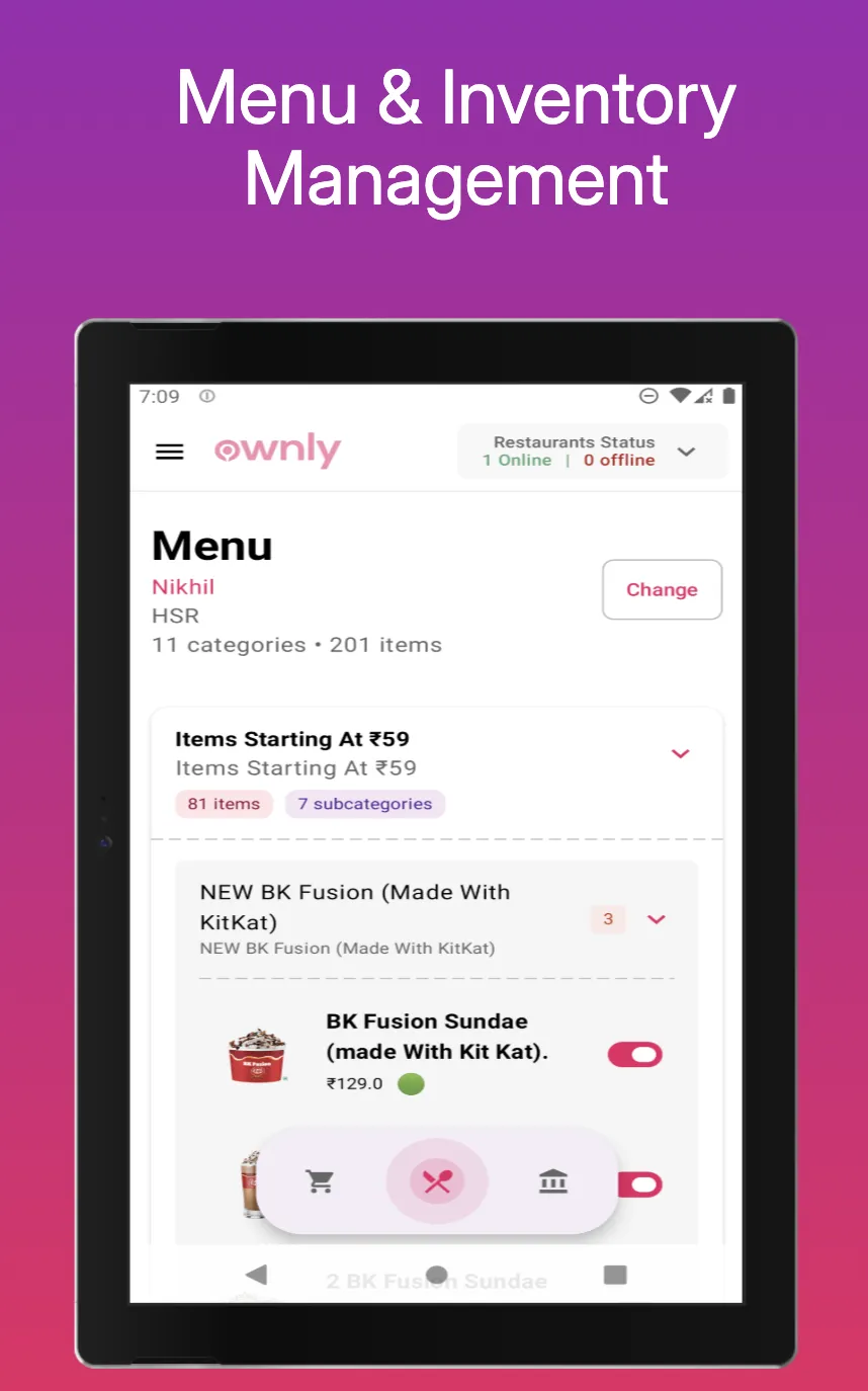 Ownly Restaurant Partner | Indus Appstore | Screenshot