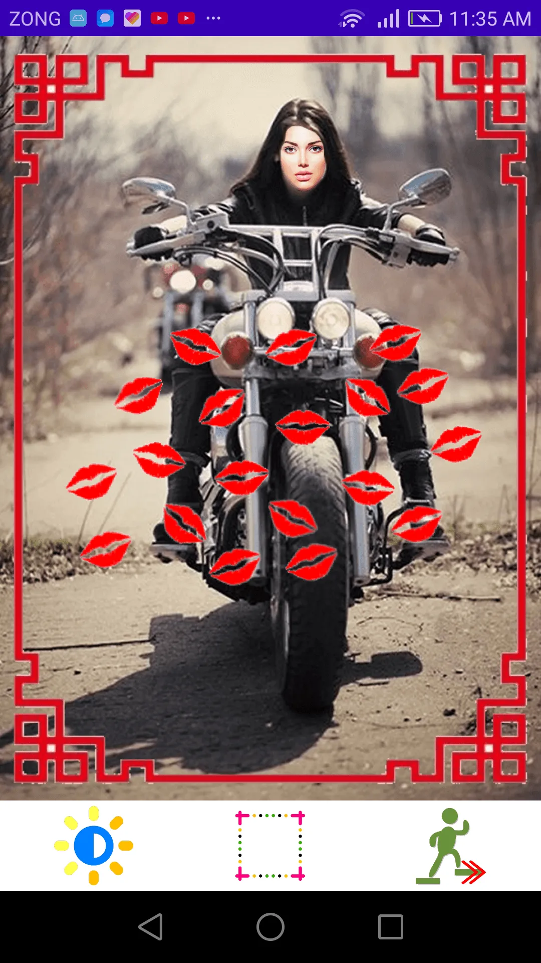 Girls Bike Cycle Photo Montage | Indus Appstore | Screenshot