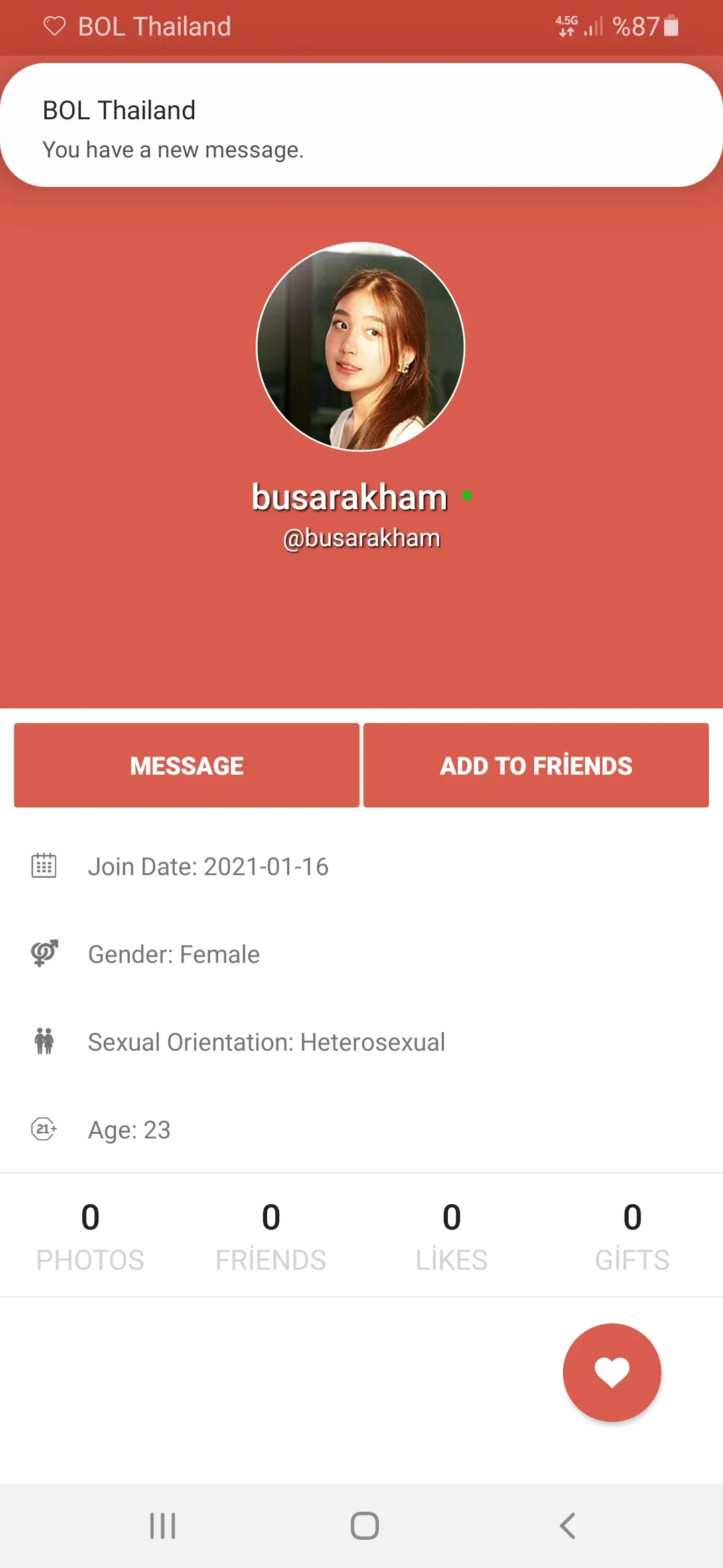 Thailand Dating Site - BOL | Indus Appstore | Screenshot