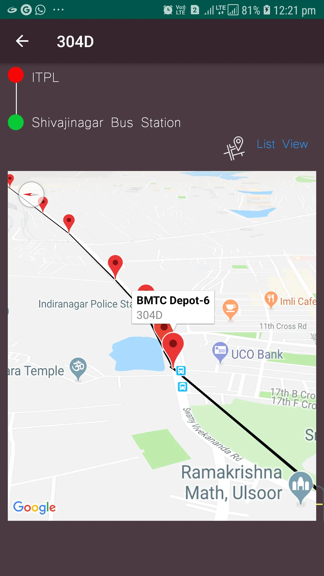 Bangalore City  Bus | Indus Appstore | Screenshot