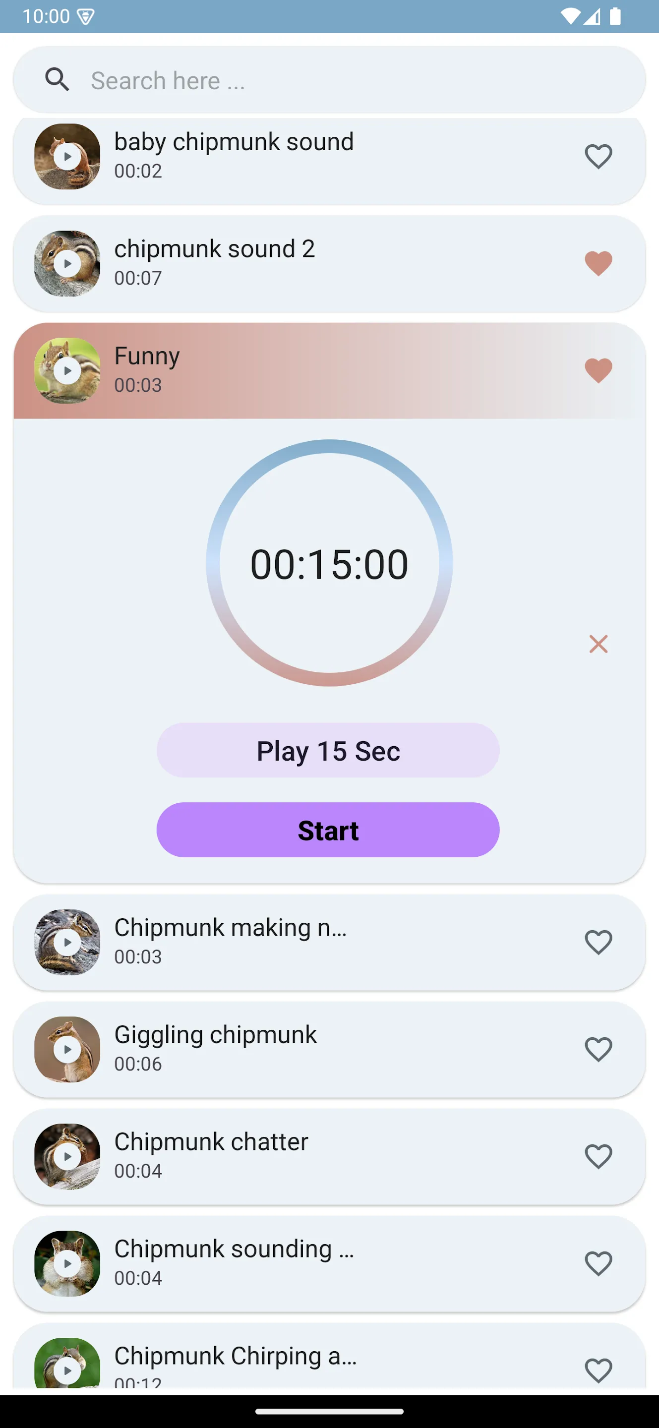 Chipmunk Sounds | Indus Appstore | Screenshot