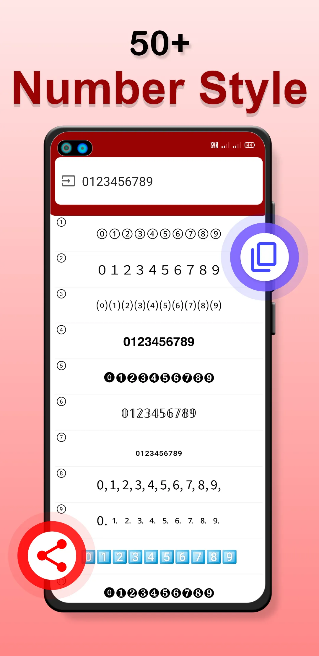 Stylish text number style font | Indus Appstore | Screenshot