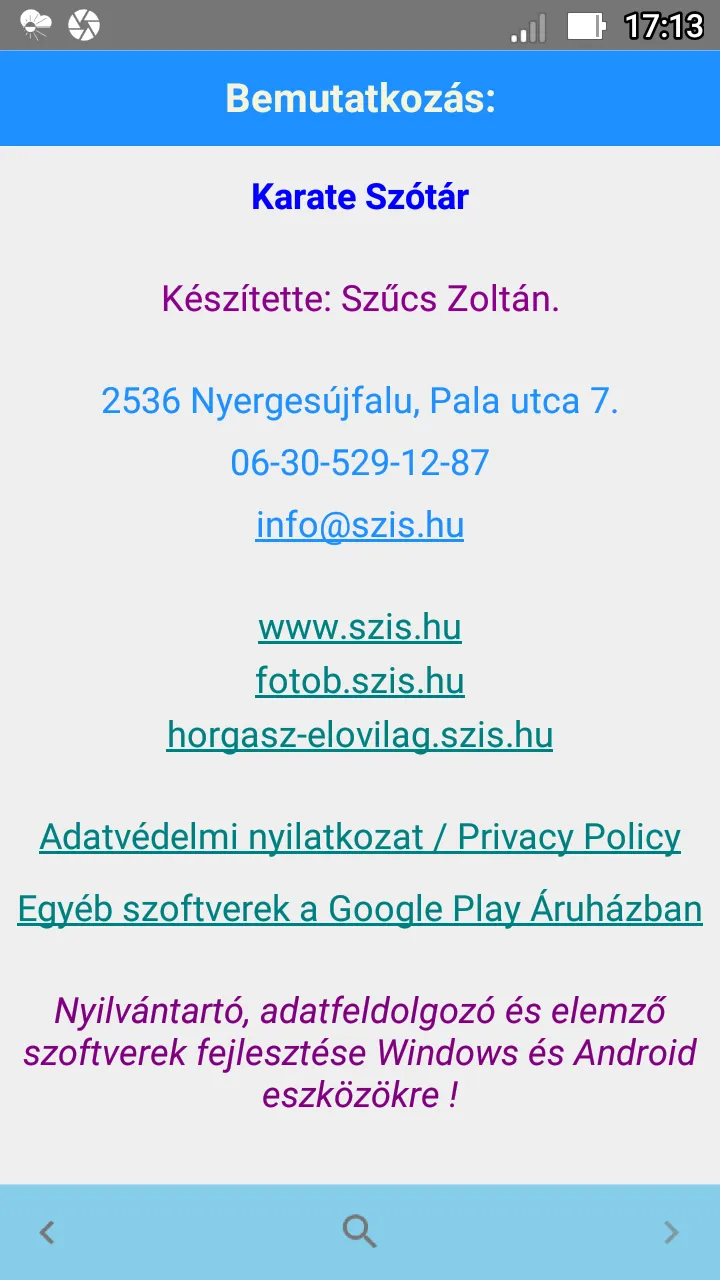 Karate Szótár | Indus Appstore | Screenshot