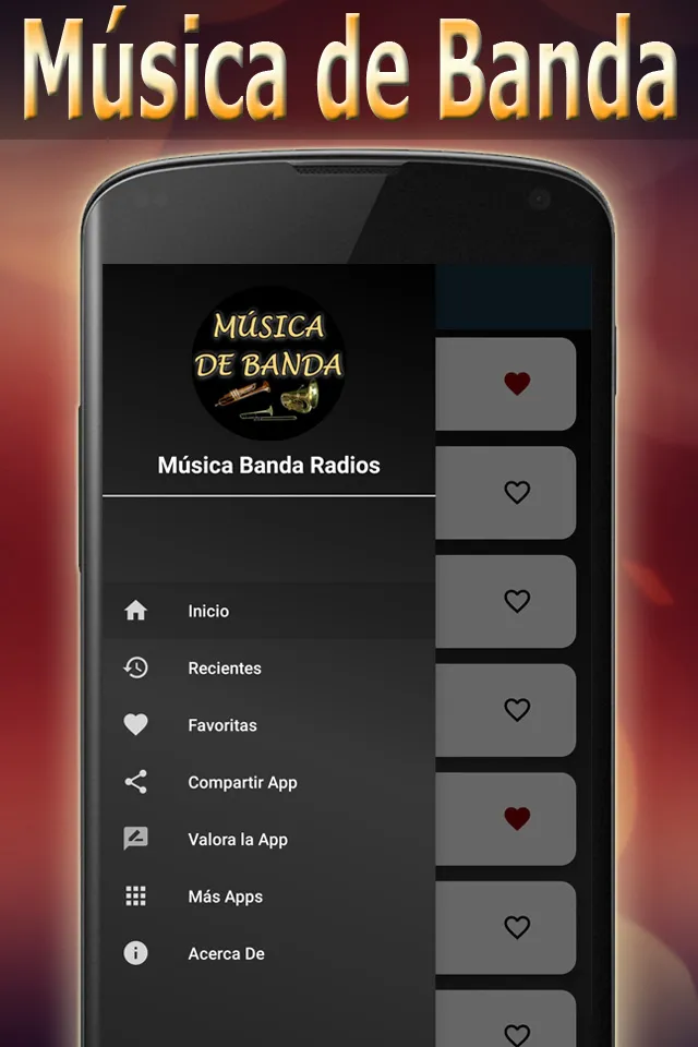 Música de Banda Radios | Indus Appstore | Screenshot