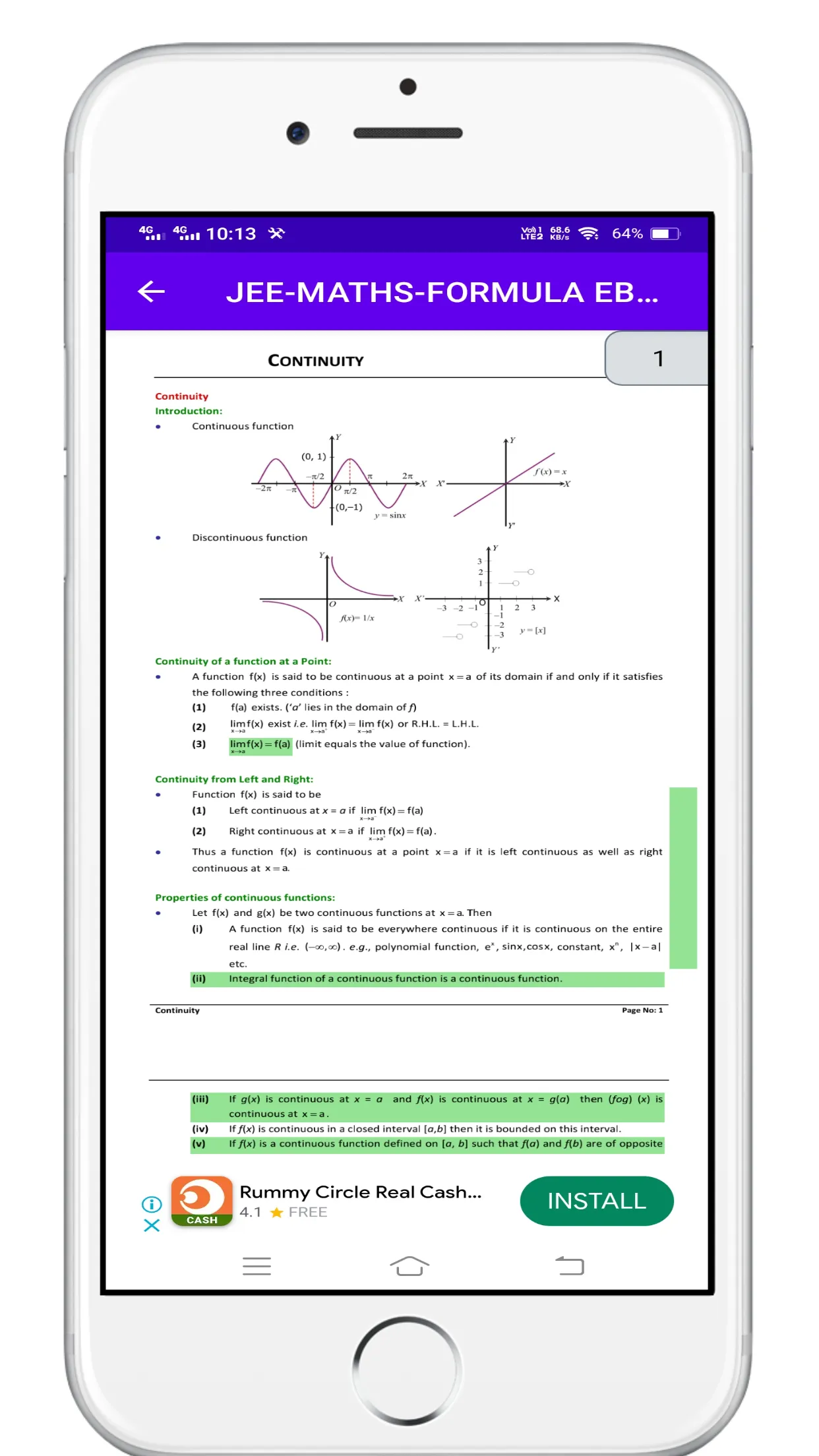 Maths Formula Ebook Vol-2 | Indus Appstore | Screenshot