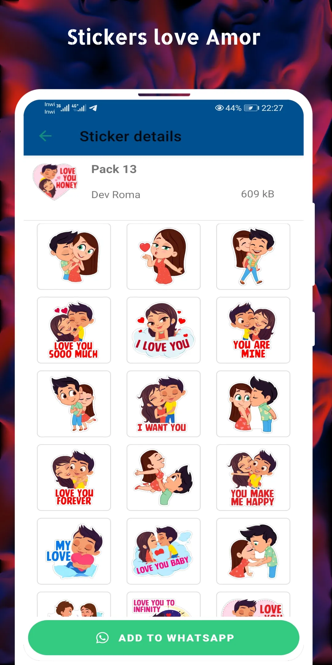 WASticker - Couple Romantic | Indus Appstore | Screenshot