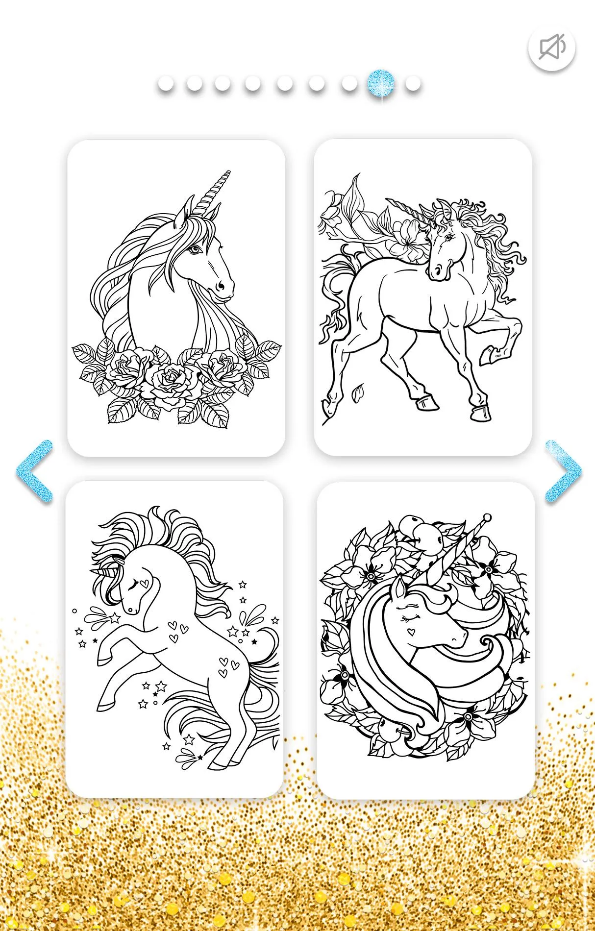 Unicorn Coloring Book Glitter | Indus Appstore | Screenshot