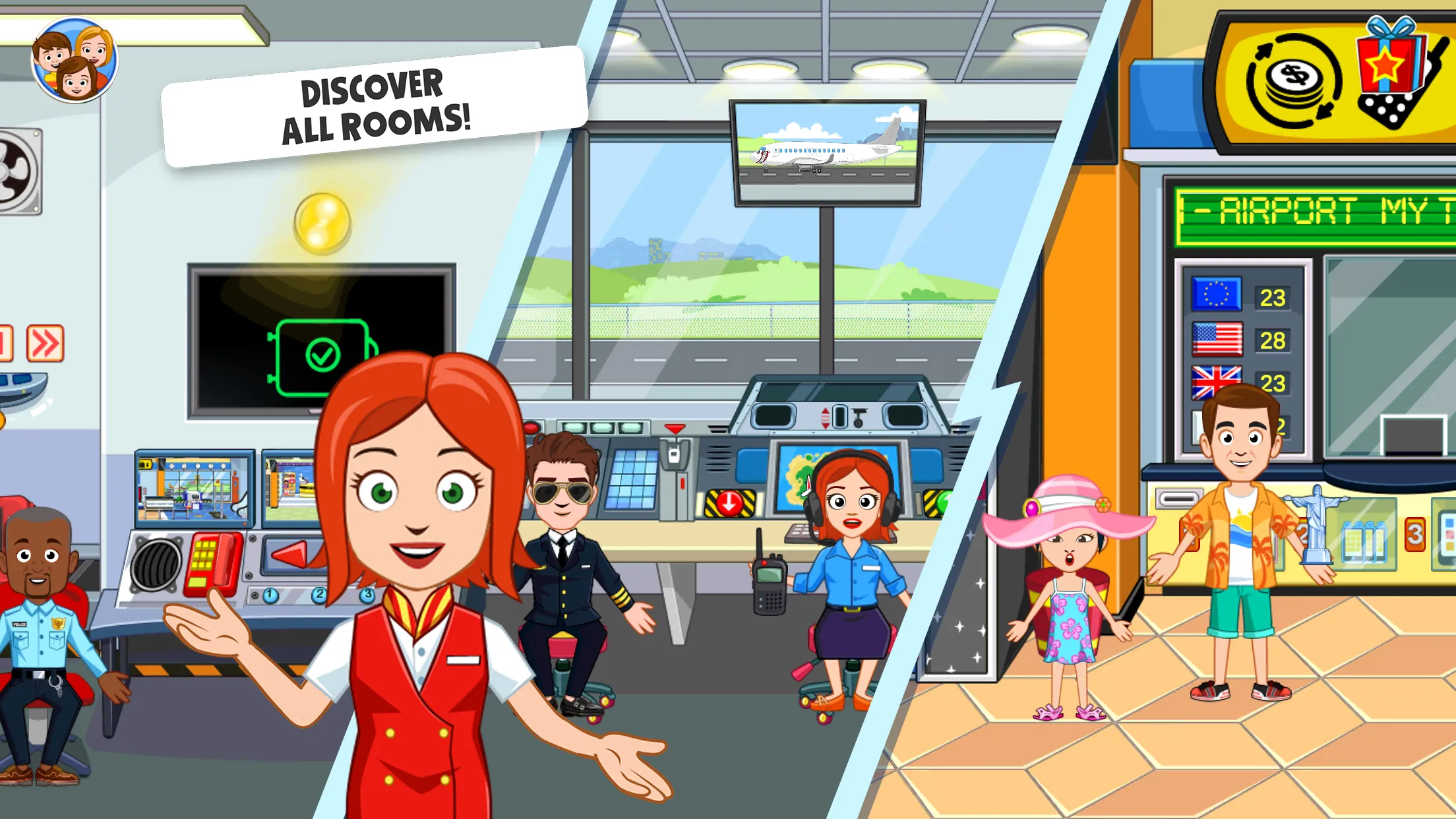 My Town Airport games for kids | Indus Appstore | Screenshot