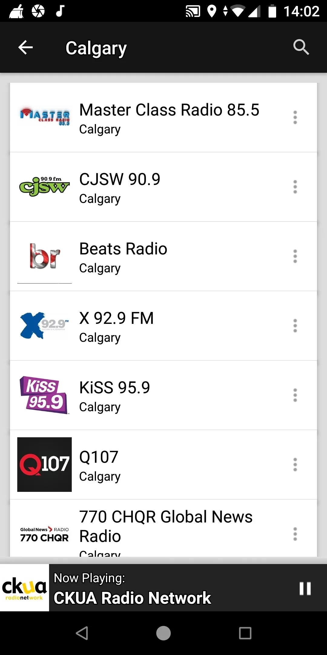 Alberta Radio Stations, Canada | Indus Appstore | Screenshot