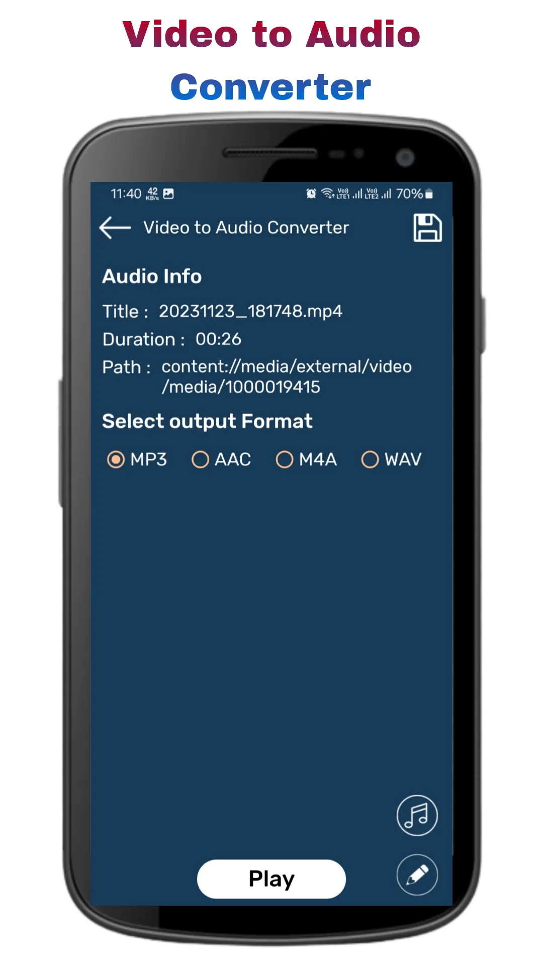 Audio Editor : Cutter, Merger | Indus Appstore | Screenshot