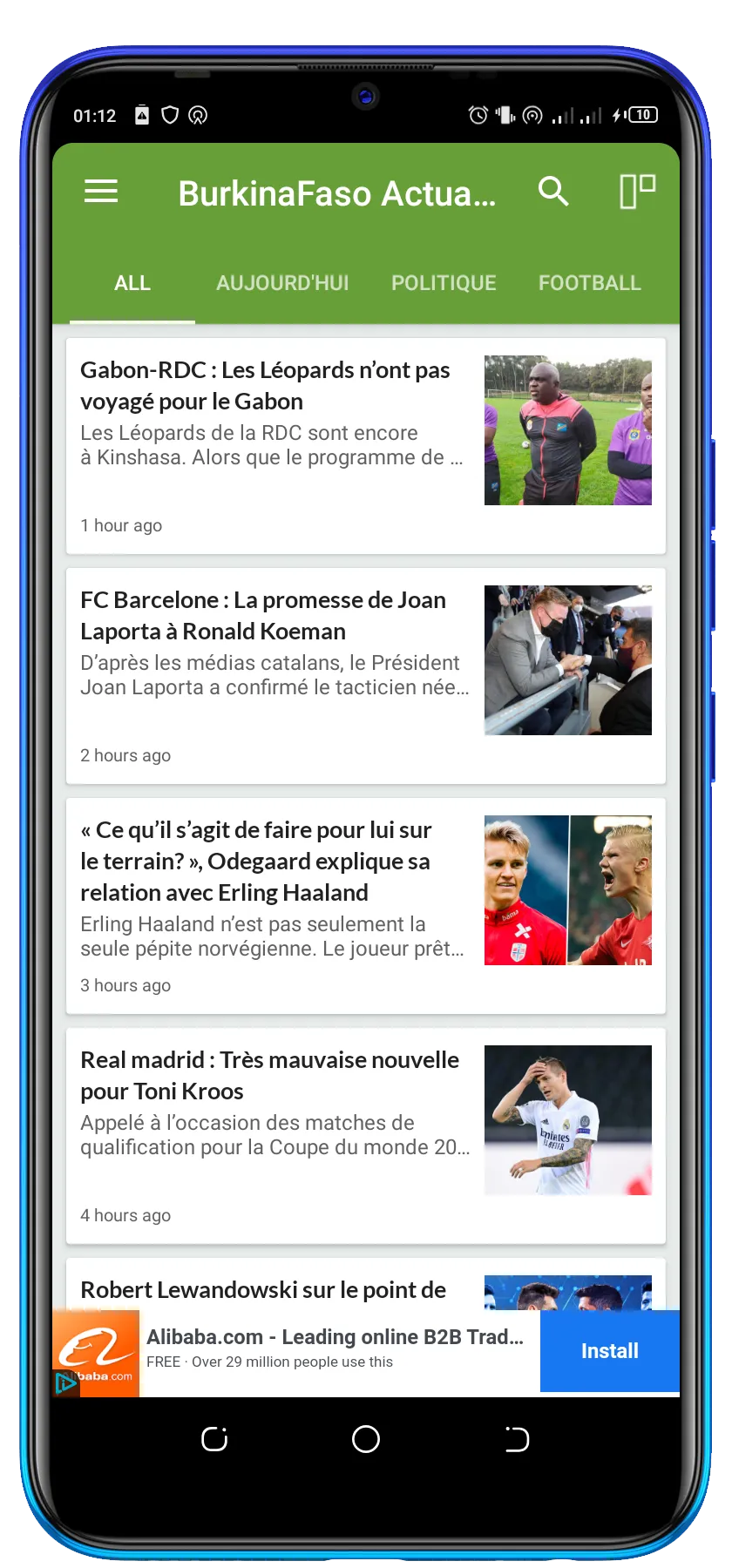 Burkina Faso News. | Indus Appstore | Screenshot