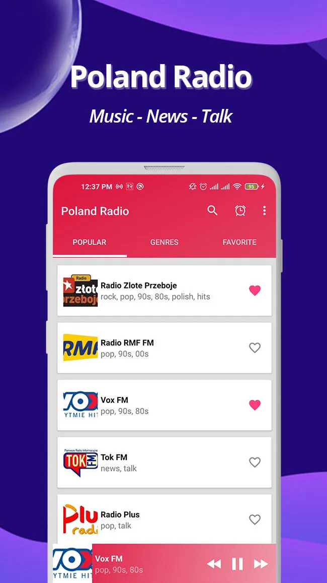 Poland Radio - Online FM Radio | Indus Appstore | Screenshot